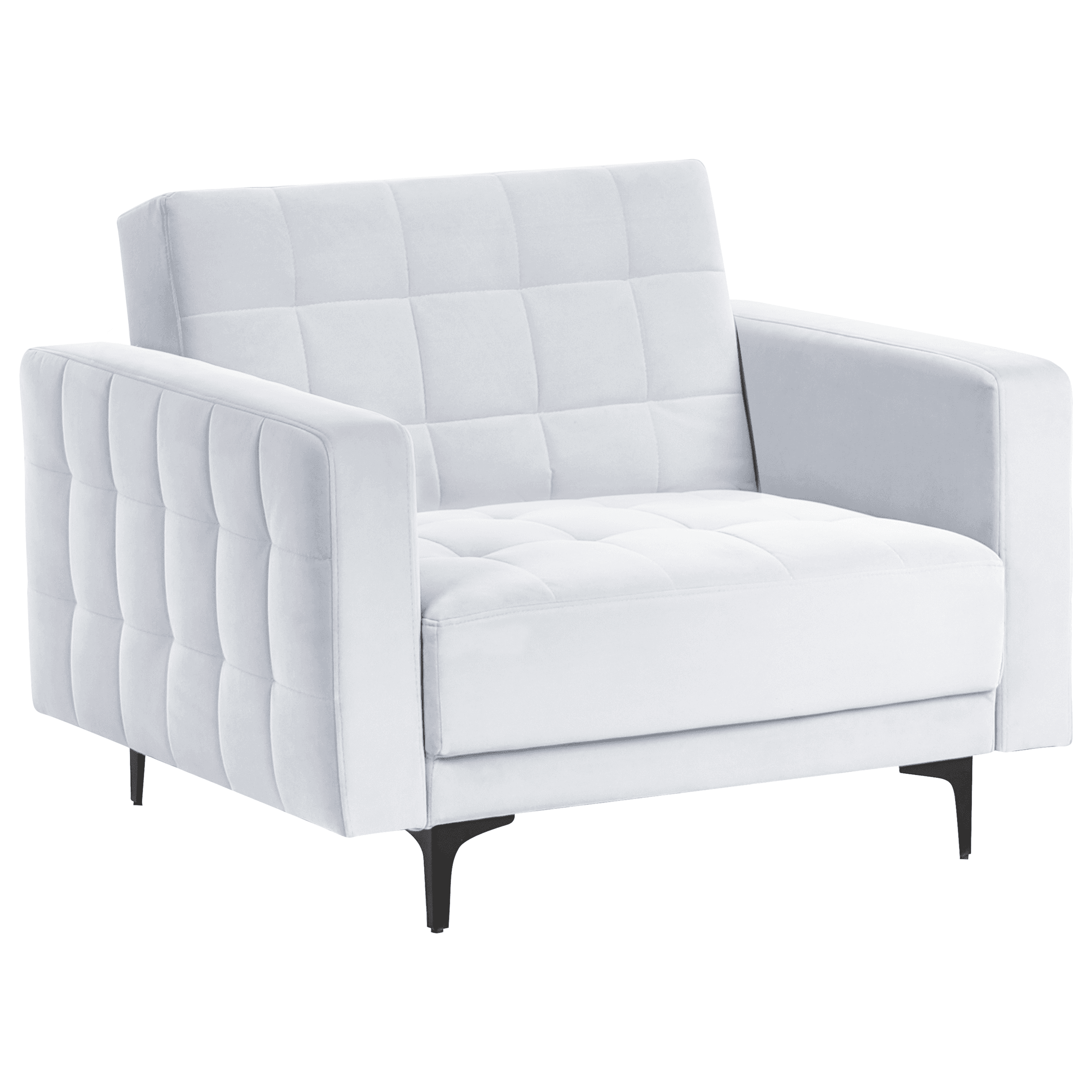 Nojatuoli ABERDEEN sametti Vaaleanharmaa – Beliani