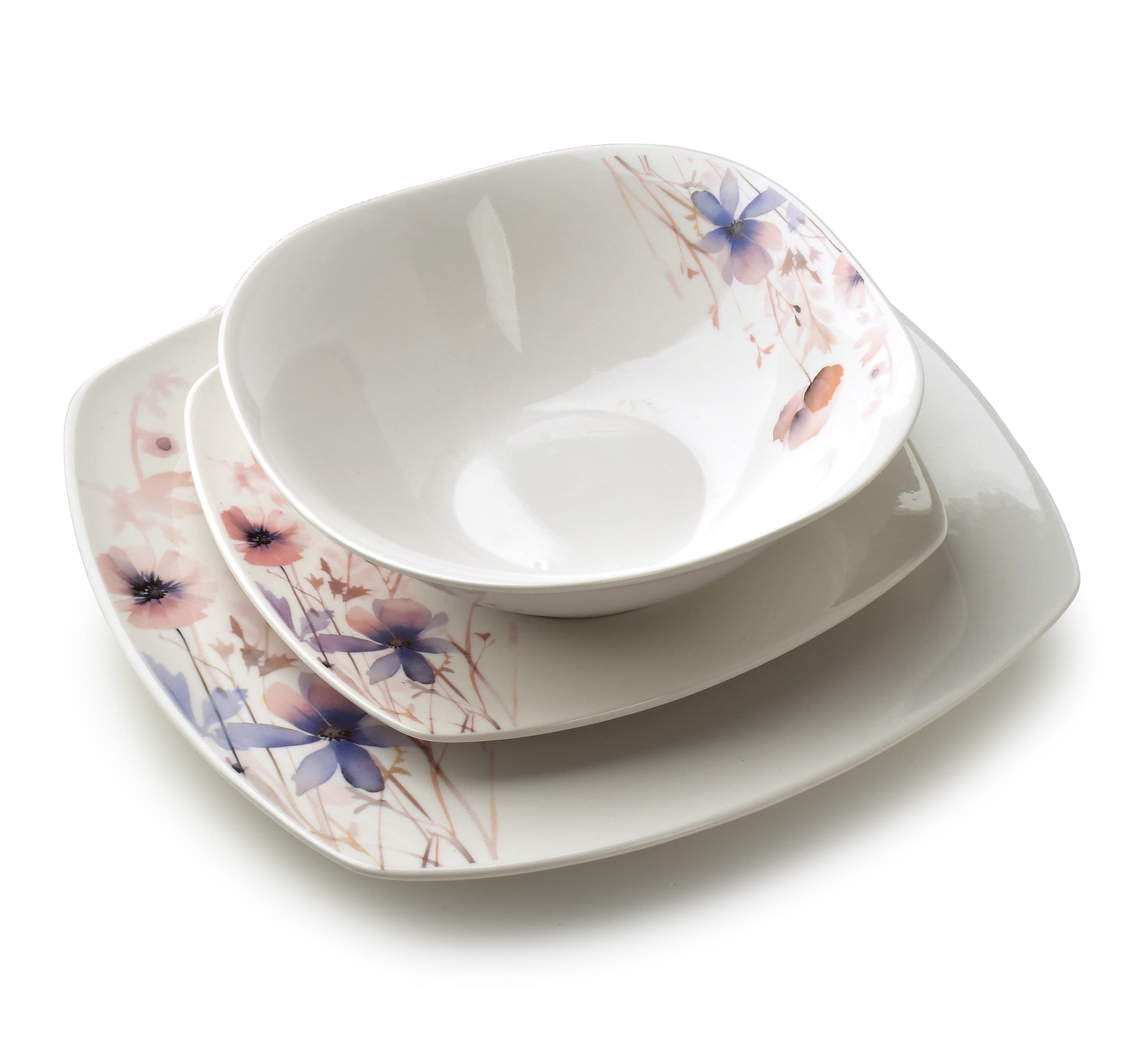 Astiasto posliini AFFEKDESIGN LEA DELICATE 16/18/24 cm kukka 18 osaa – MONDEX