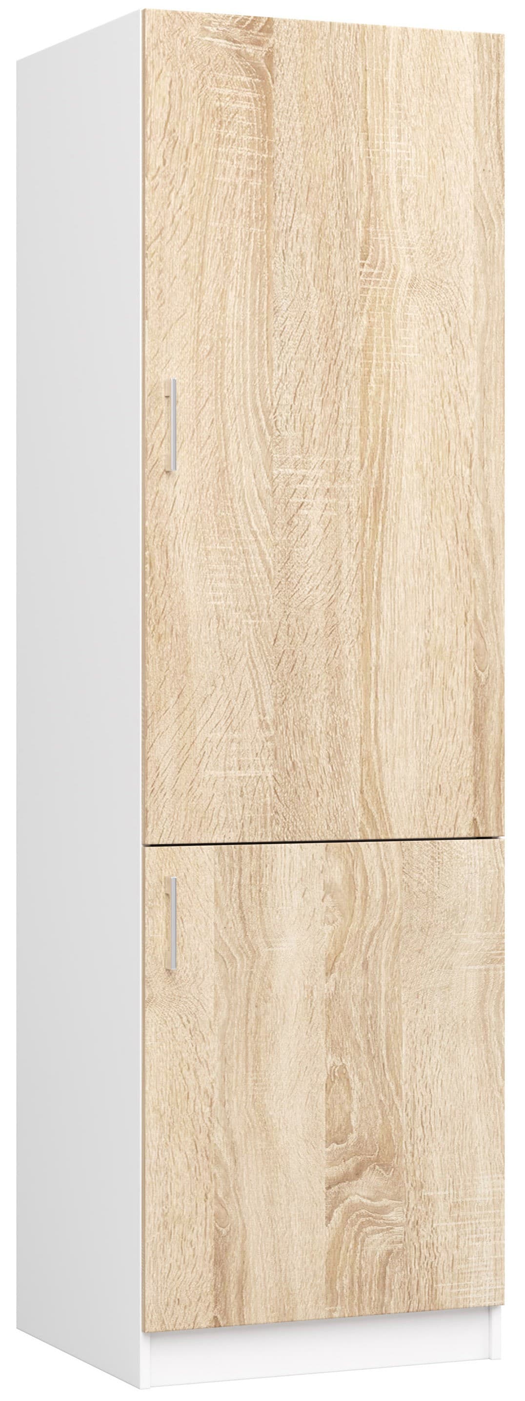 Akord Vaatekaappi Lima Valkoinen/Sonoma-tammi 60x55x205 – Akord