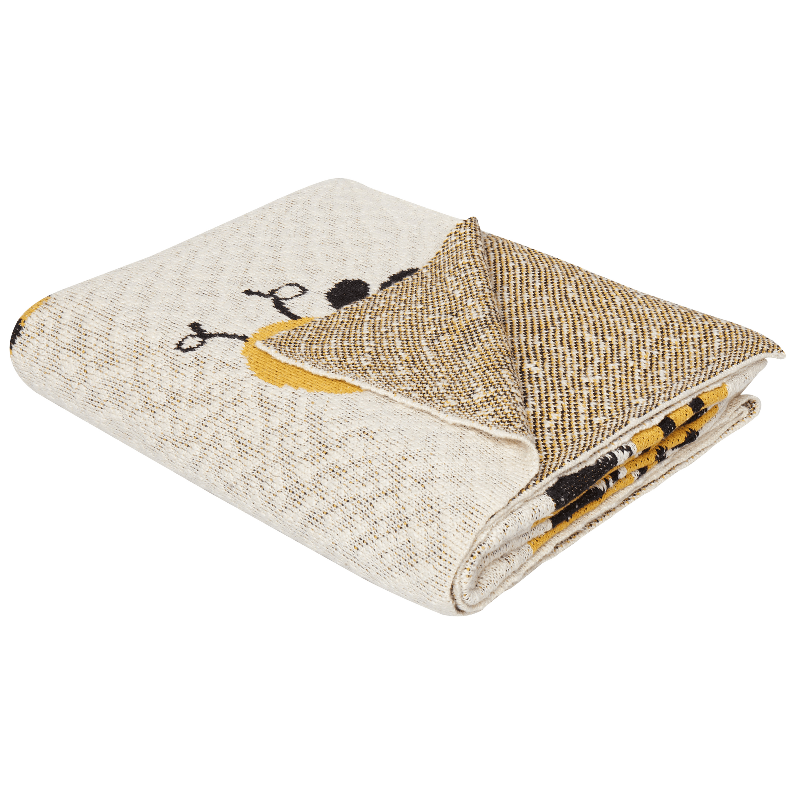 Torkkupeitto DRAGAN puuvilla 130 x 170 cm Vaaleanbeige – Beliani