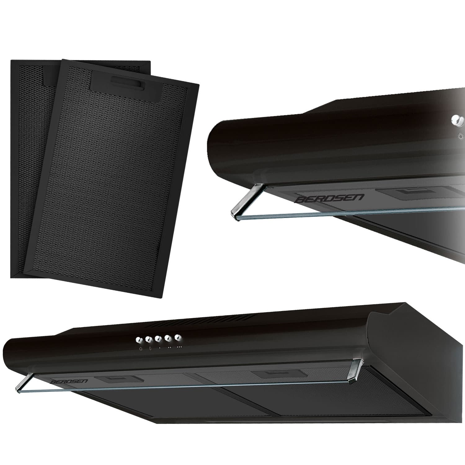 Kaapinalusliesituuletin - 50 cm Berdsen BE-10-A musta – Berdsen