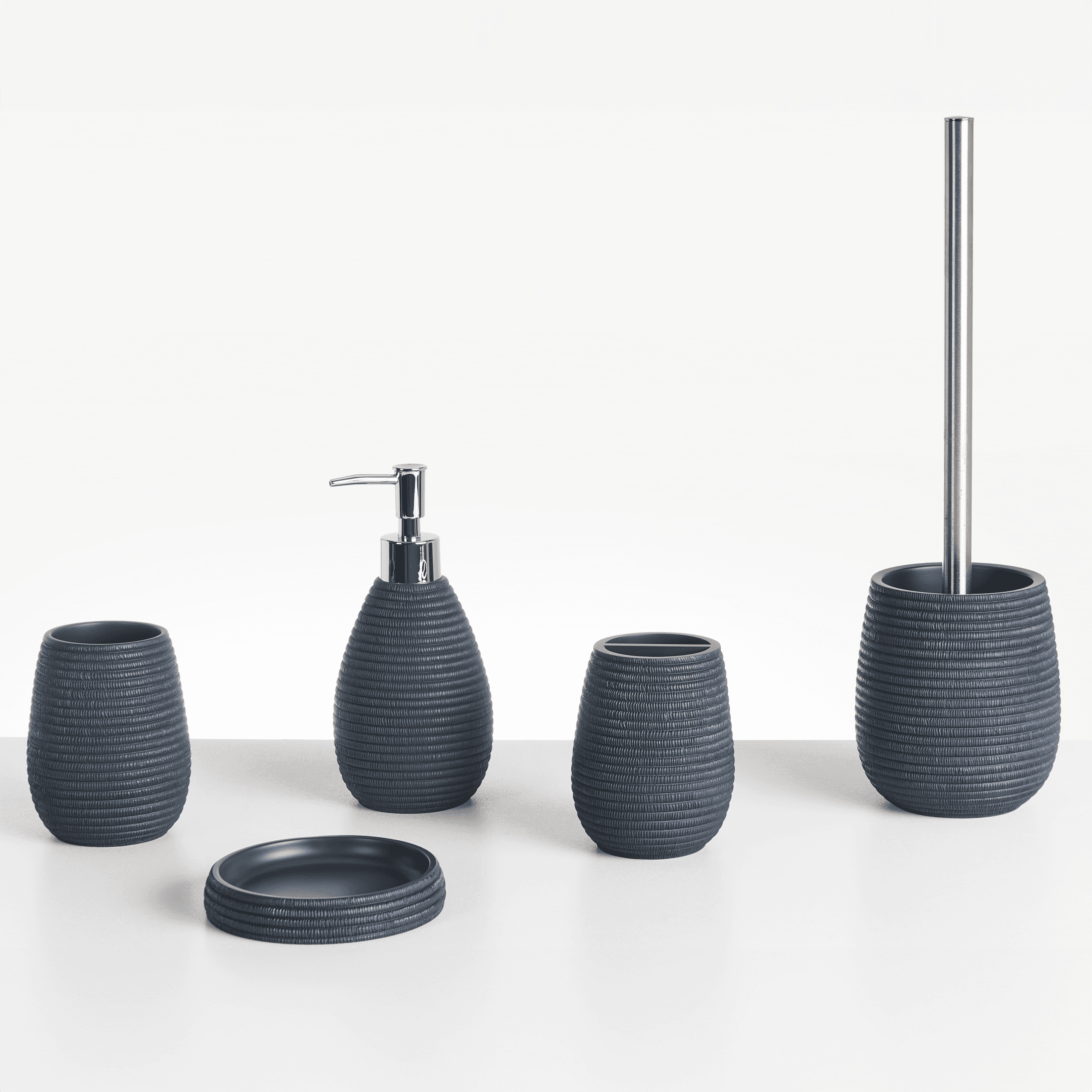 Kylpyhuonesetti 5 osaa QUILCA Tummansininen – Beliani