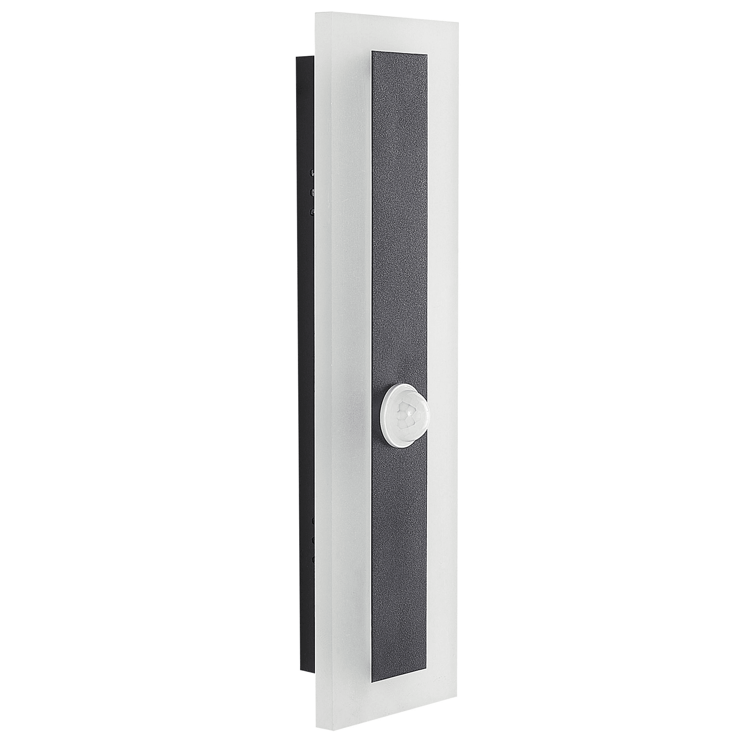 LED-ulkoseinävalaisin SAVANE liiketunnistimella Musta – Beliani