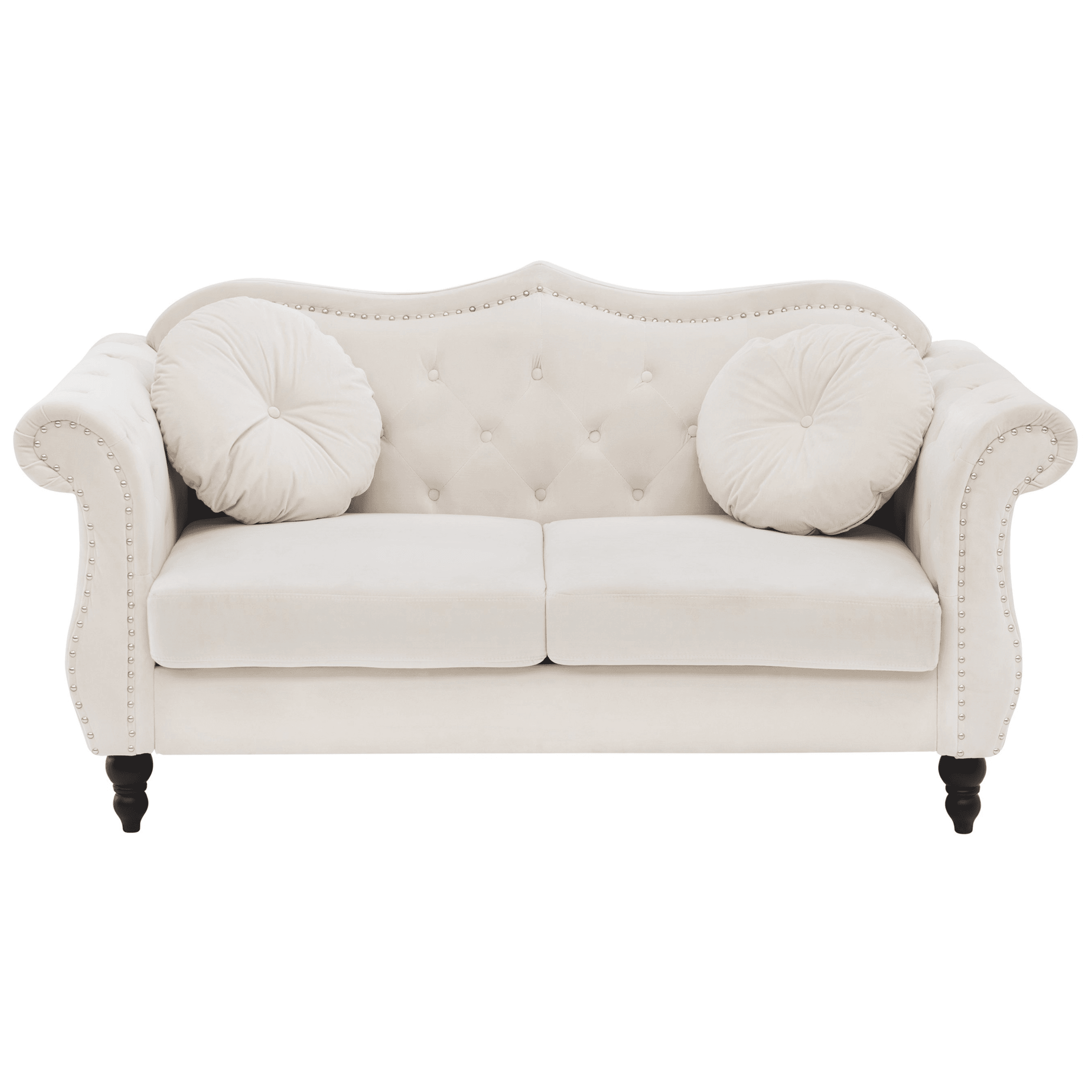 Sohva SKIEN sametti Beige 2-istuttava