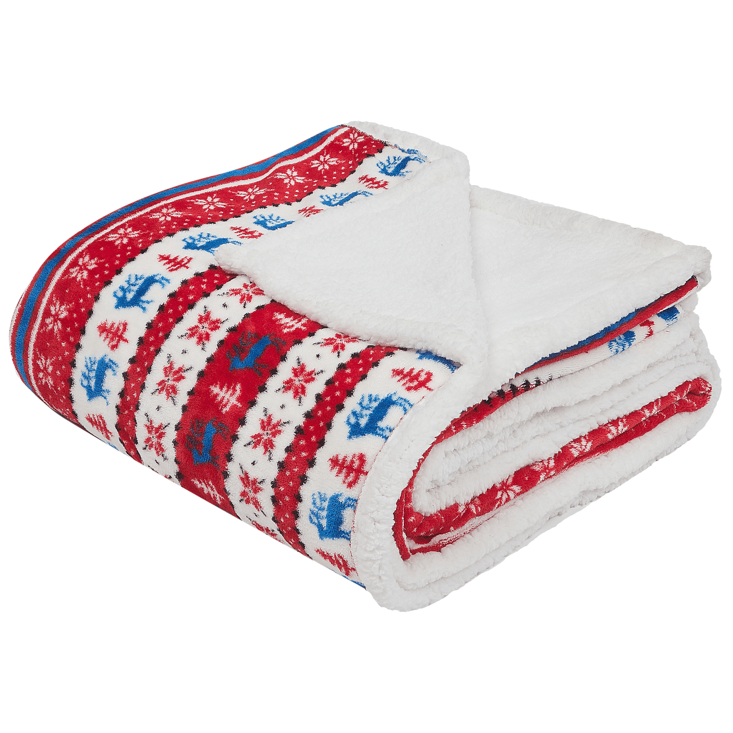 Torkkupeitto REKA 200 x 220 cm Punainen – Beliani