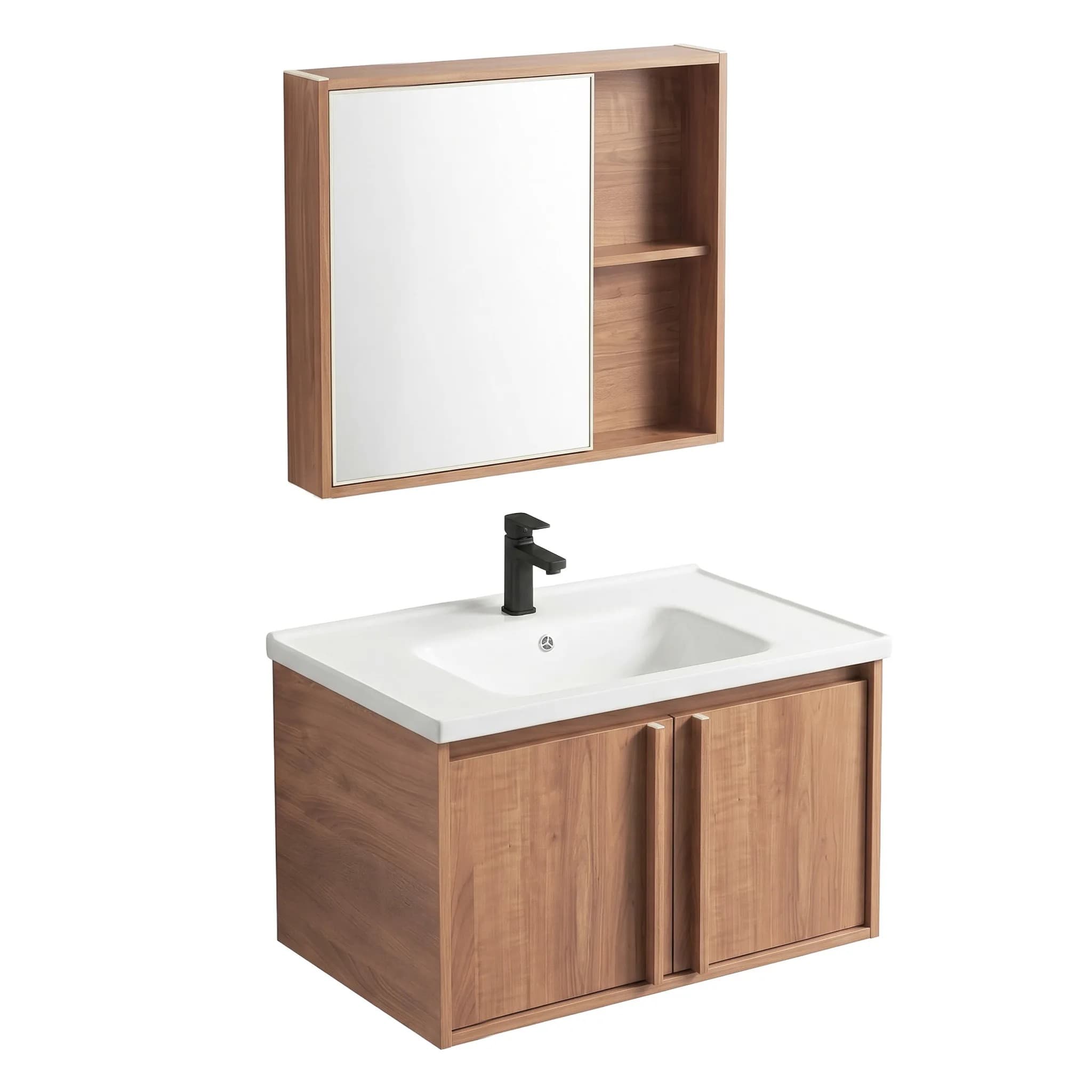 REA kylpyhuonekalustesarja pesualtaalla GAMA T25023 HHL 60CM , Ruskea, 47x60x44cm