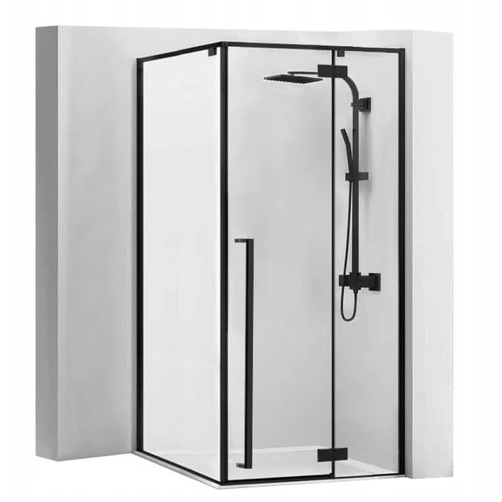 REA Suihkukaappi FARGO 90x90 musta, 89,5X90X195CM