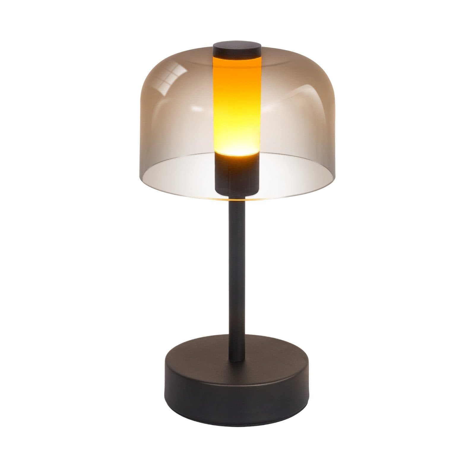 NETTLIFE paristokäyttöinen himmennettävä led-yövalo usb-c ladattava langaton pöytävalaisin 1800k-6500k musta muistitoiminnolla – Nettlife