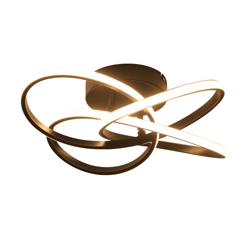 NETTLIFE LED-kattovalaisin makuuhuoneeseen - 28W, 3000K, lämmin valkoinen, eteisen valaisin, moderni keittiön valaisin, nelilehtinen kukka – Nettlife