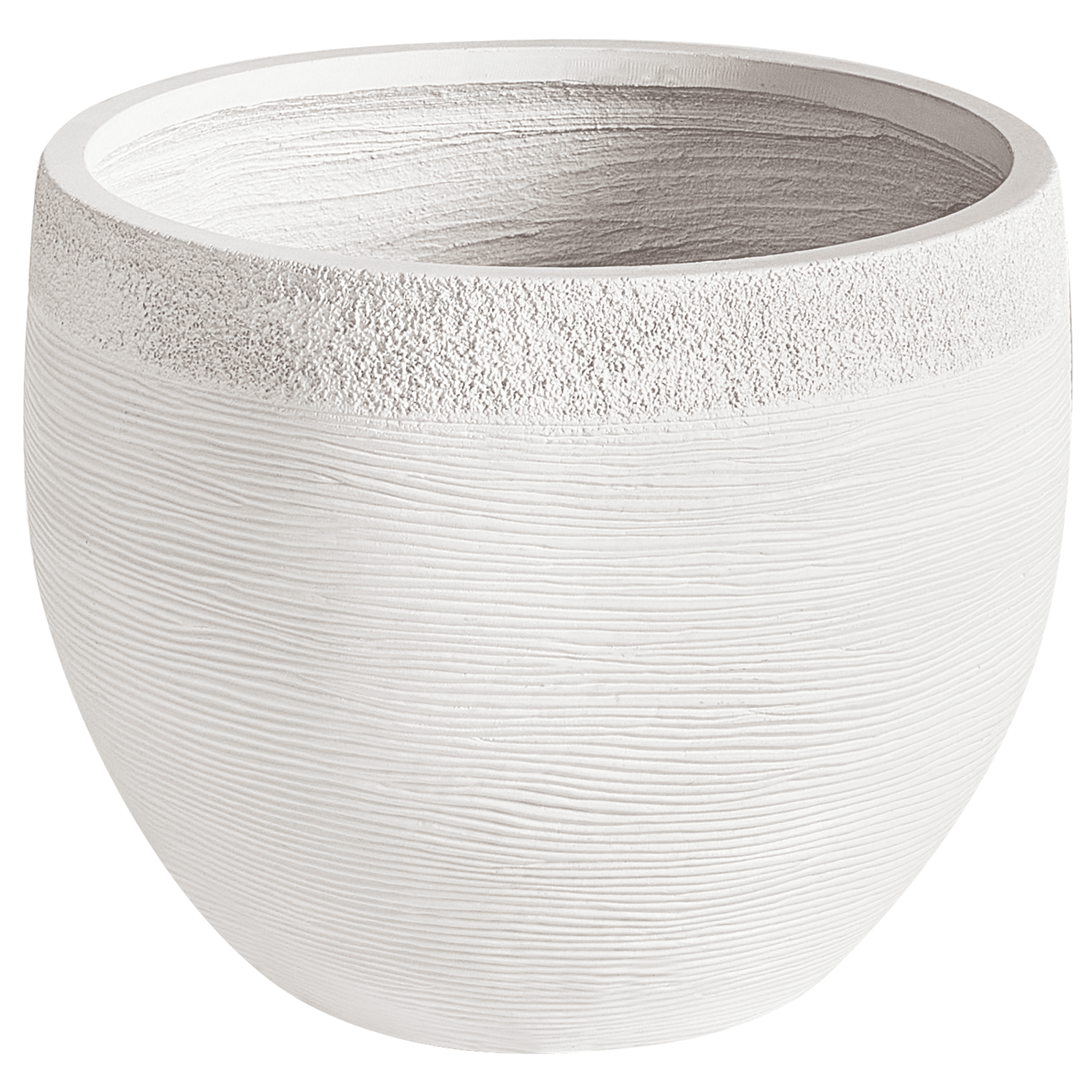 Kukkaruukku ZAKROS 38 cm Valkoinen – Beliani