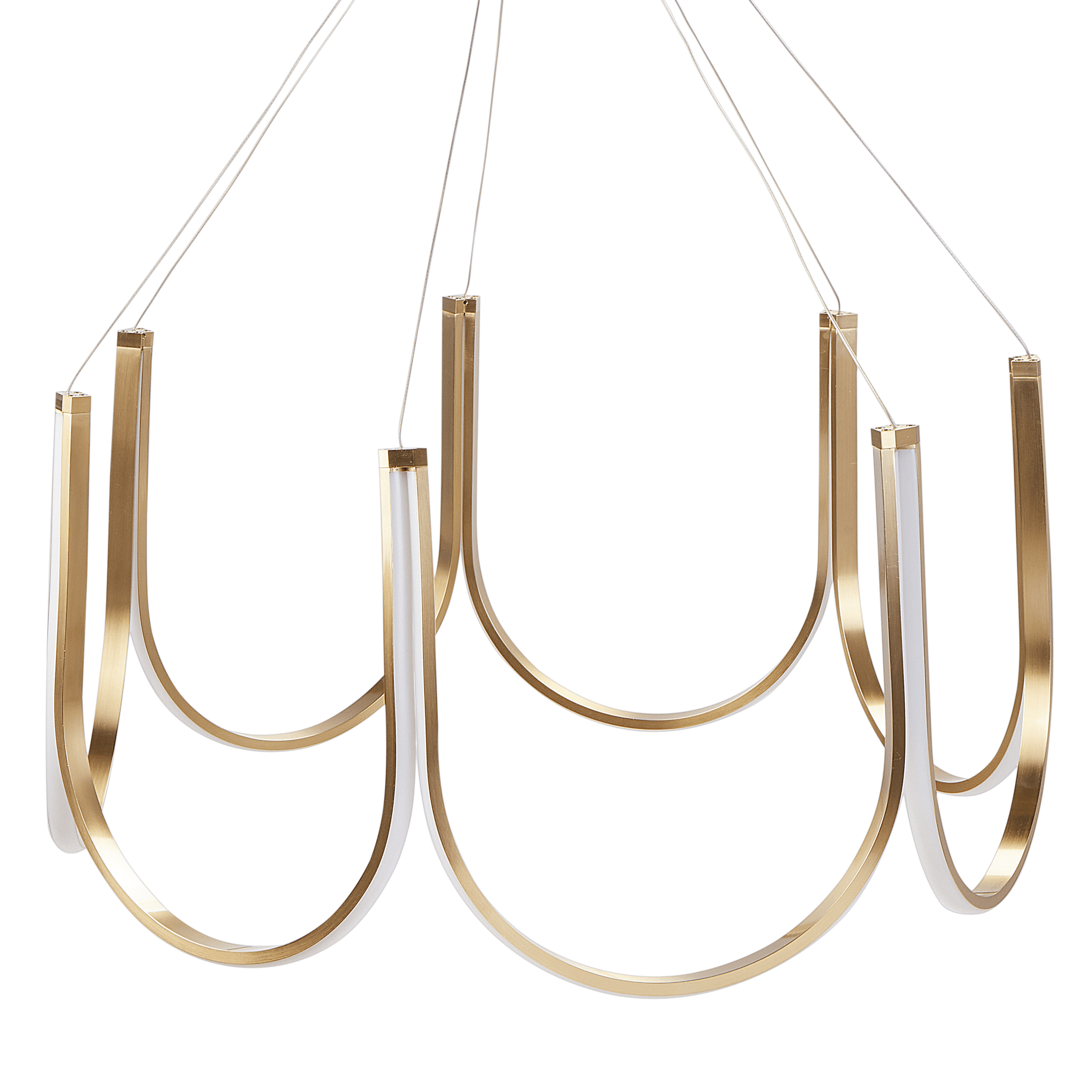 LED-kattokruunu PERQUENO metalli Kulta – Beliani