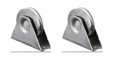 80mm pyöreä urapyörä kiinteässä kiinnikkeessä - 2 kpl:n sarja – Parnells