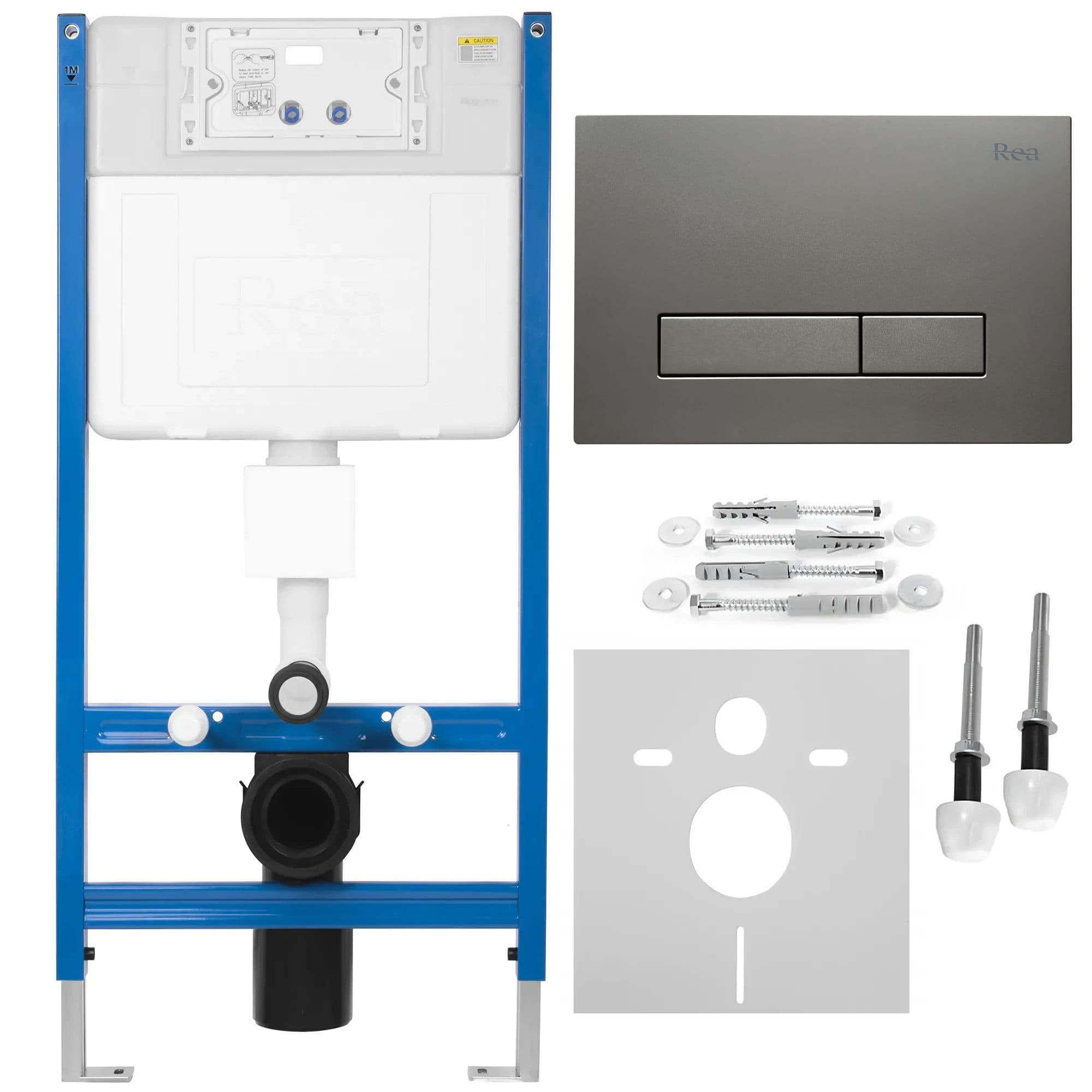 REA Uppoasennusteline K011A-Q + Hd Titan -Painike Titaani, 16X52,5X103,5Cm – Rea