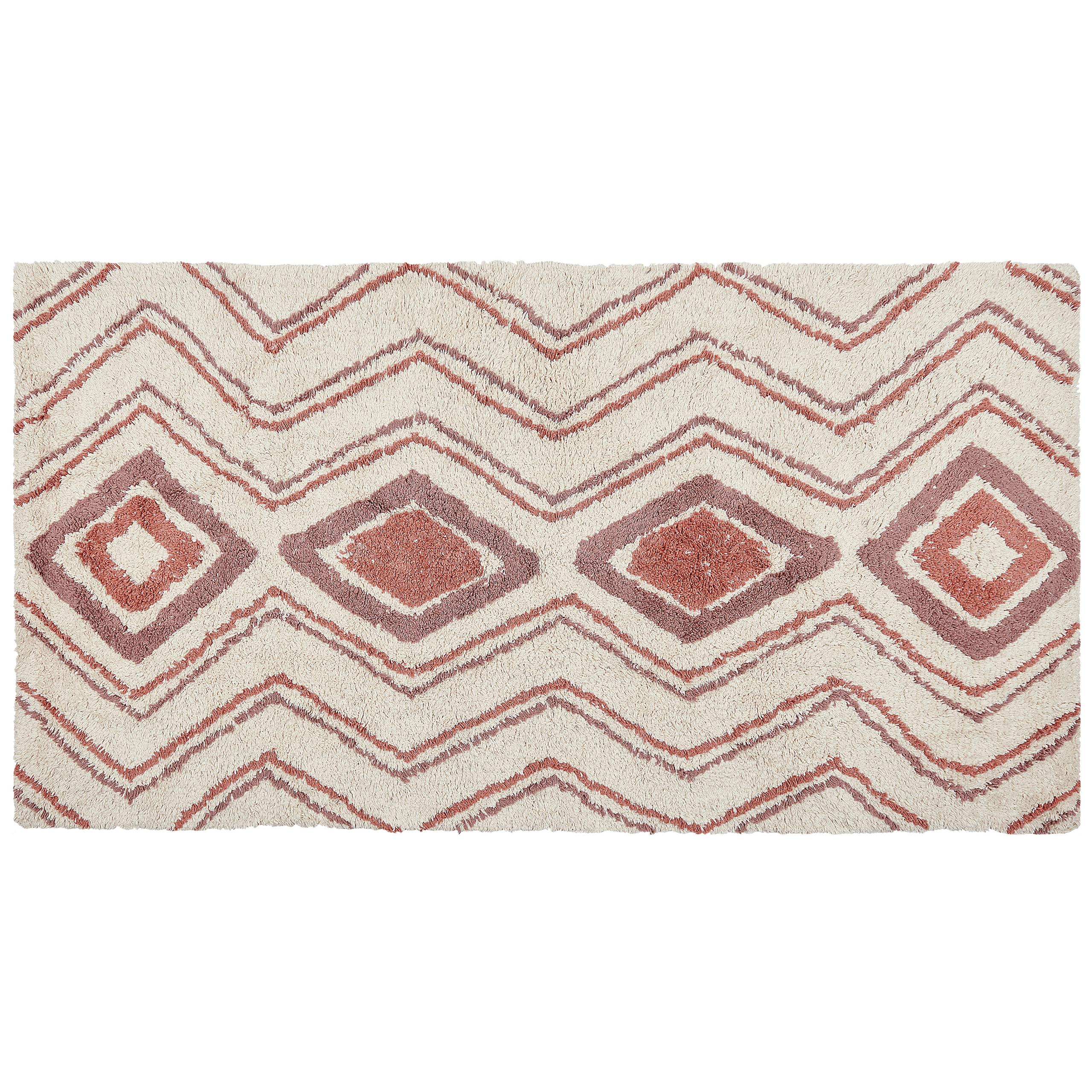 Matto KASTAMONU Beige 80 x 150 cm puuvilla – Beliani