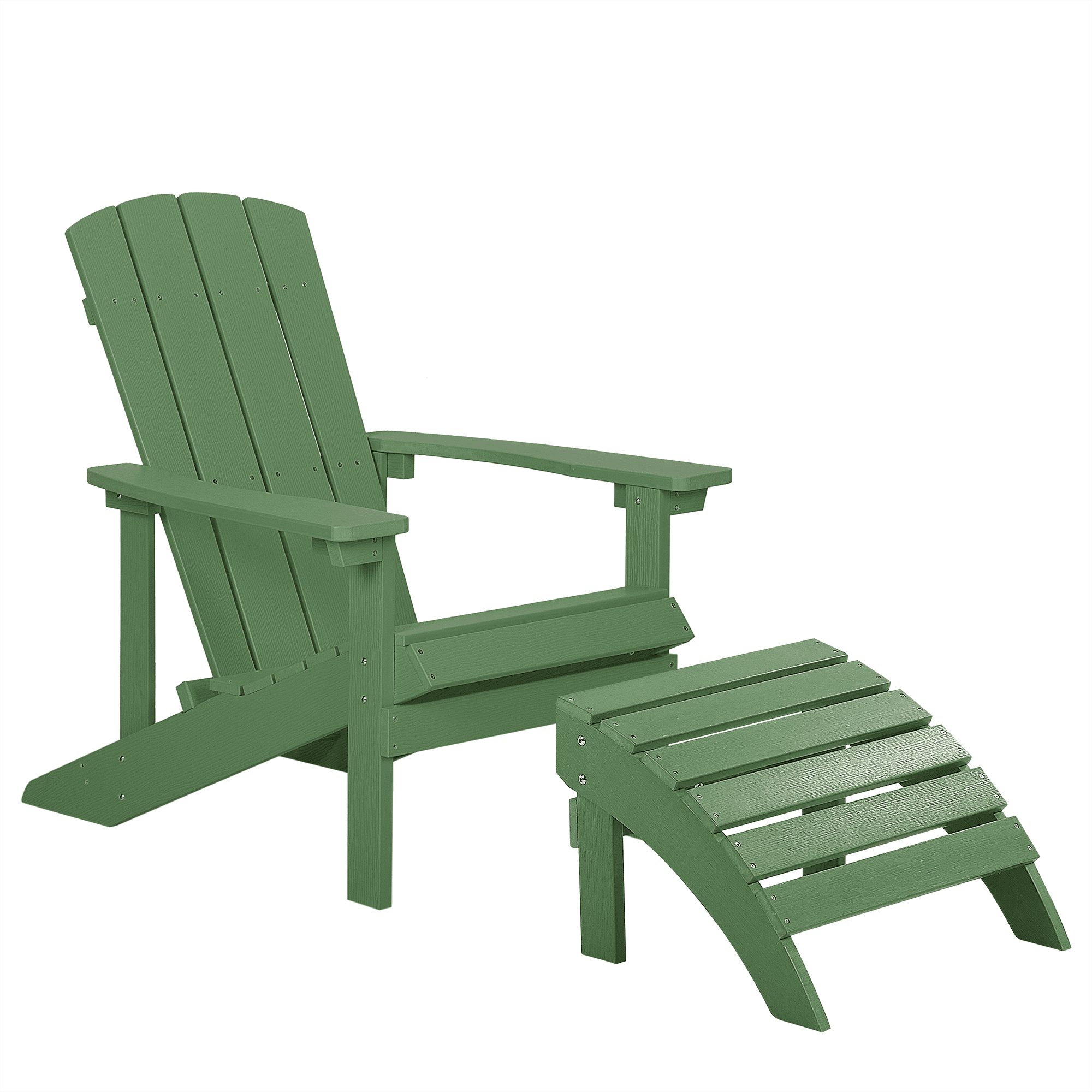 Puutarhatuoli ADIRONDACK ja rahi Vihreä