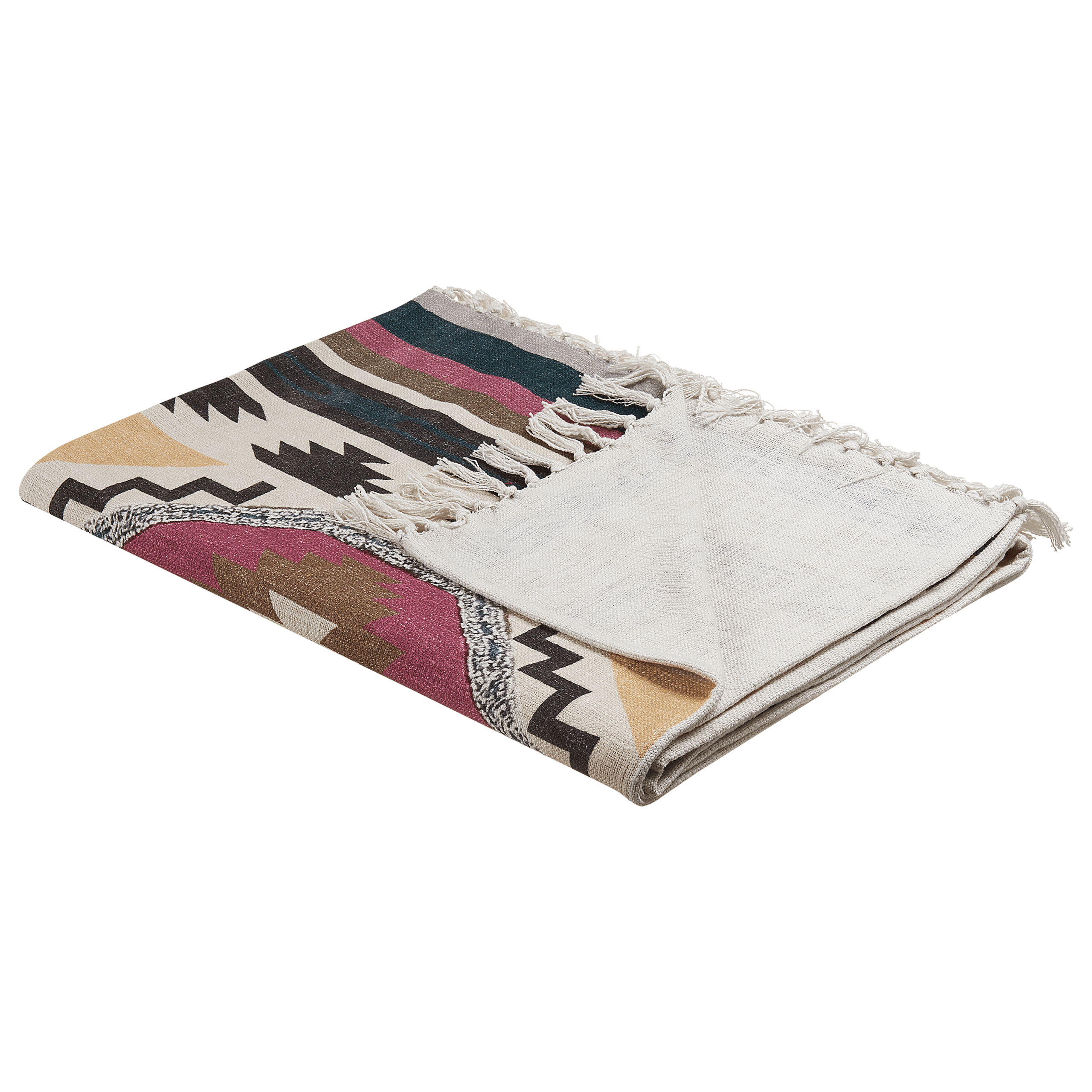 Torkkupeitto NAGAON puuvilla 130 x 180 cm Monivärinen – Beliani