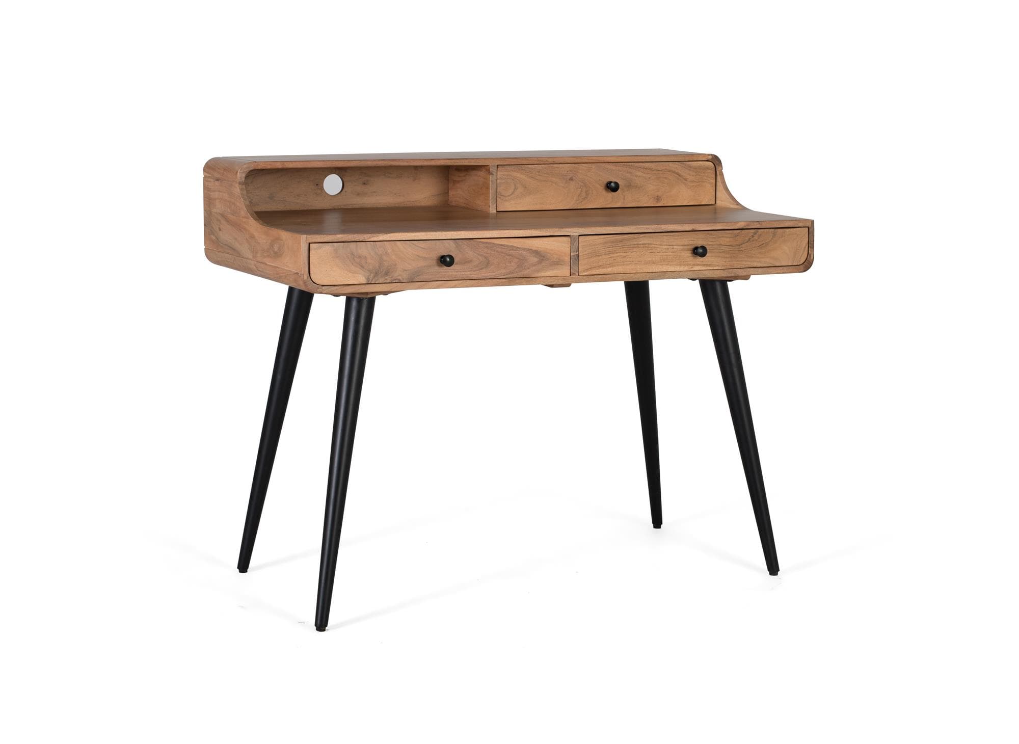 Akaasiapuusta ja metallista valmistettu työpöytä – Giner y Colomer