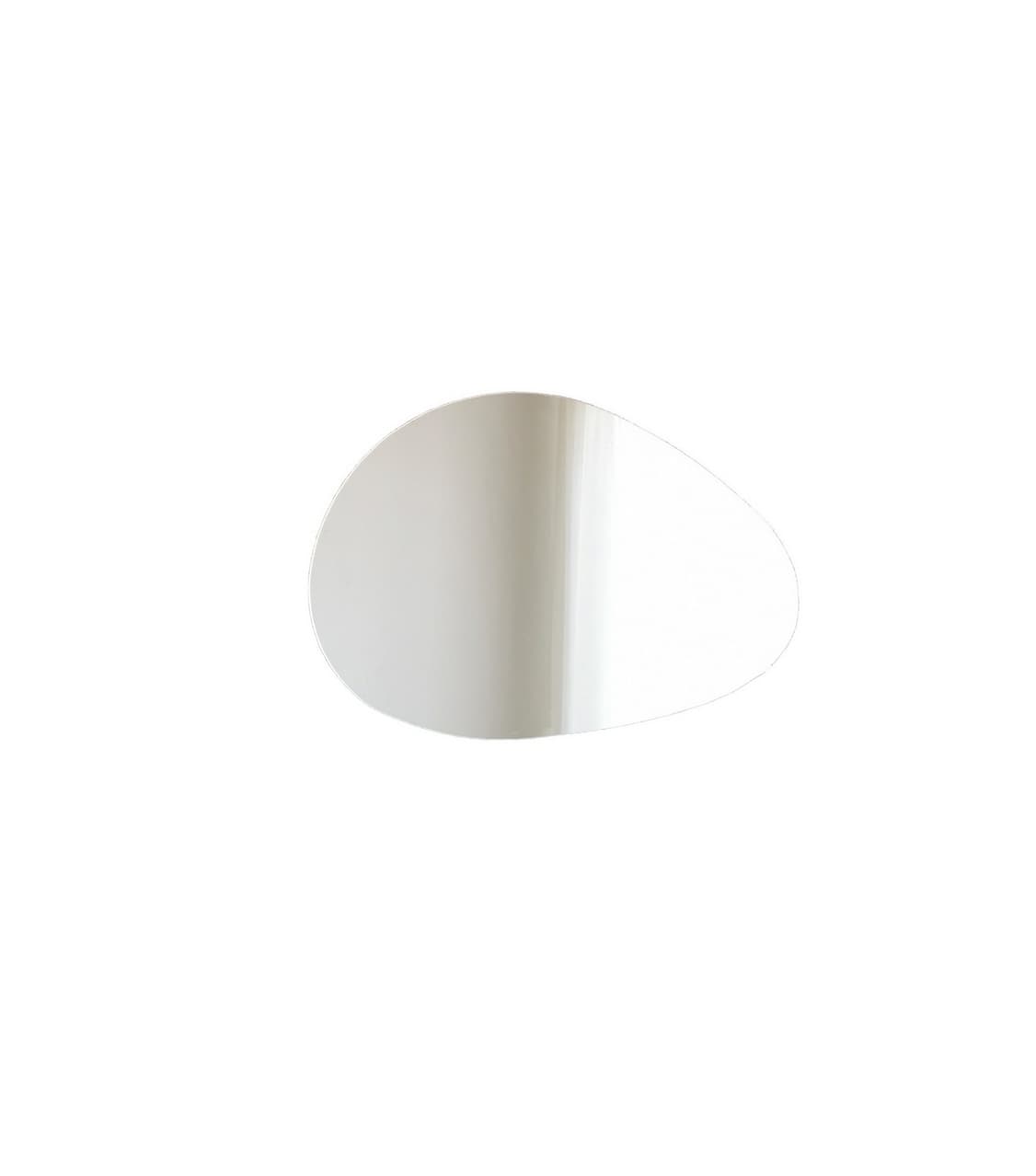 Norda Design Abstrakti seinäpeili, 76 x 50 cm, valkoinen, 100 % MDF, seinälle asennettava, koottu | Tyylikäs kodin sisustus – Norda Design