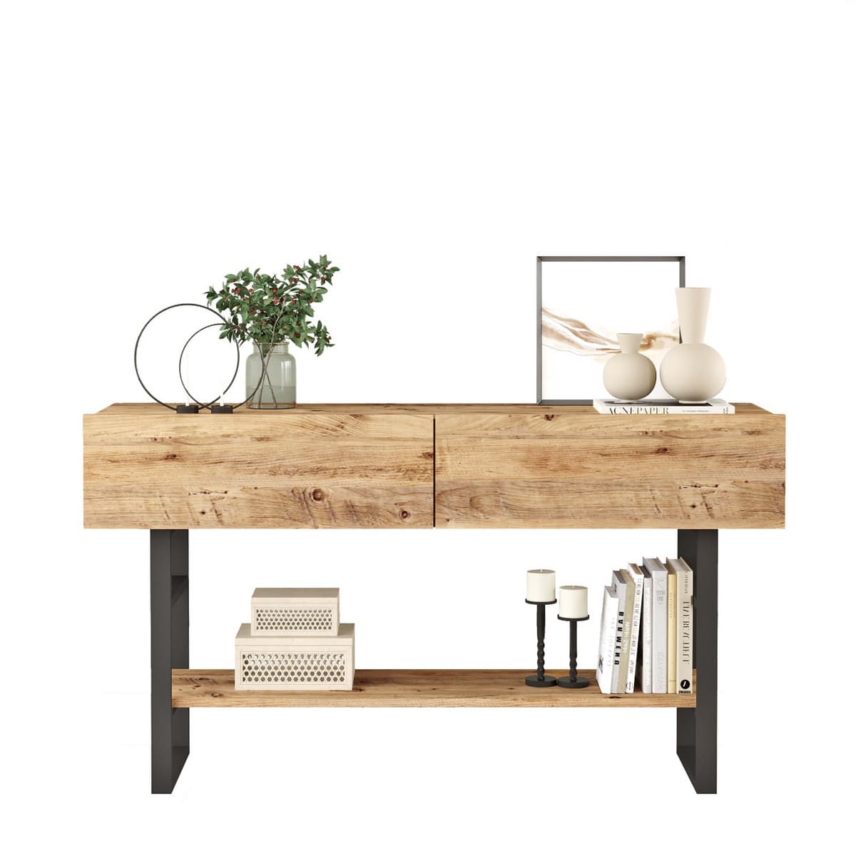 Norda Design moderni eteiskaappi, Atlantin mänty, 138,8 x 75,7 x 43 cm | 100 % melamiinipinnoitettu, 18 mm paksu | Tyylikäs ja käytännöllinen – Norda Design