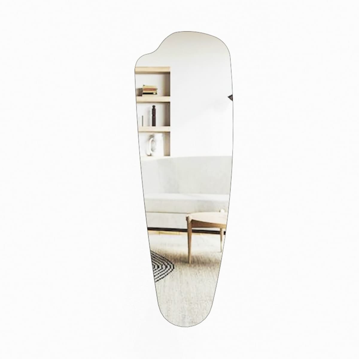 Norda Design moderni seisova kokovartalopeili, 120 cm x 40 cm, 100 % MDF-levyä, seinälle kiinnitettävä, ekologinen Flotal-E, elegantti muotoilu – Norda Design