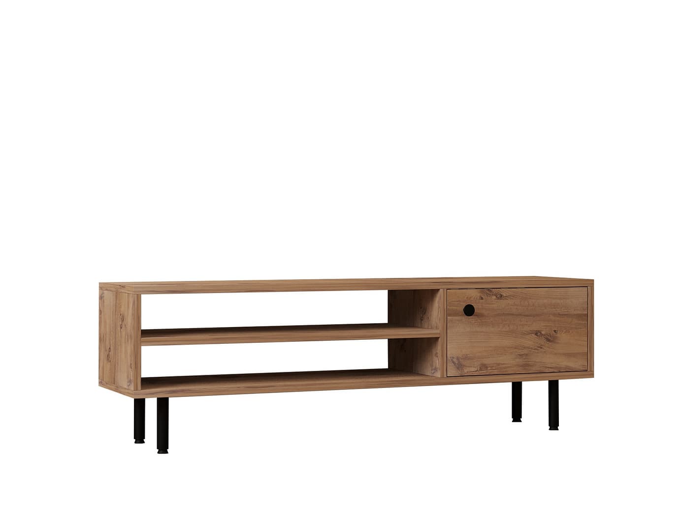Norda Design Moderni TV-taso, Atlantin mänty, 120 cm | 100 % melamiinipäällystetty, 18 mm paksu | Seinäkiinnitteinen, tyylikäs muotoilu – Norda Design