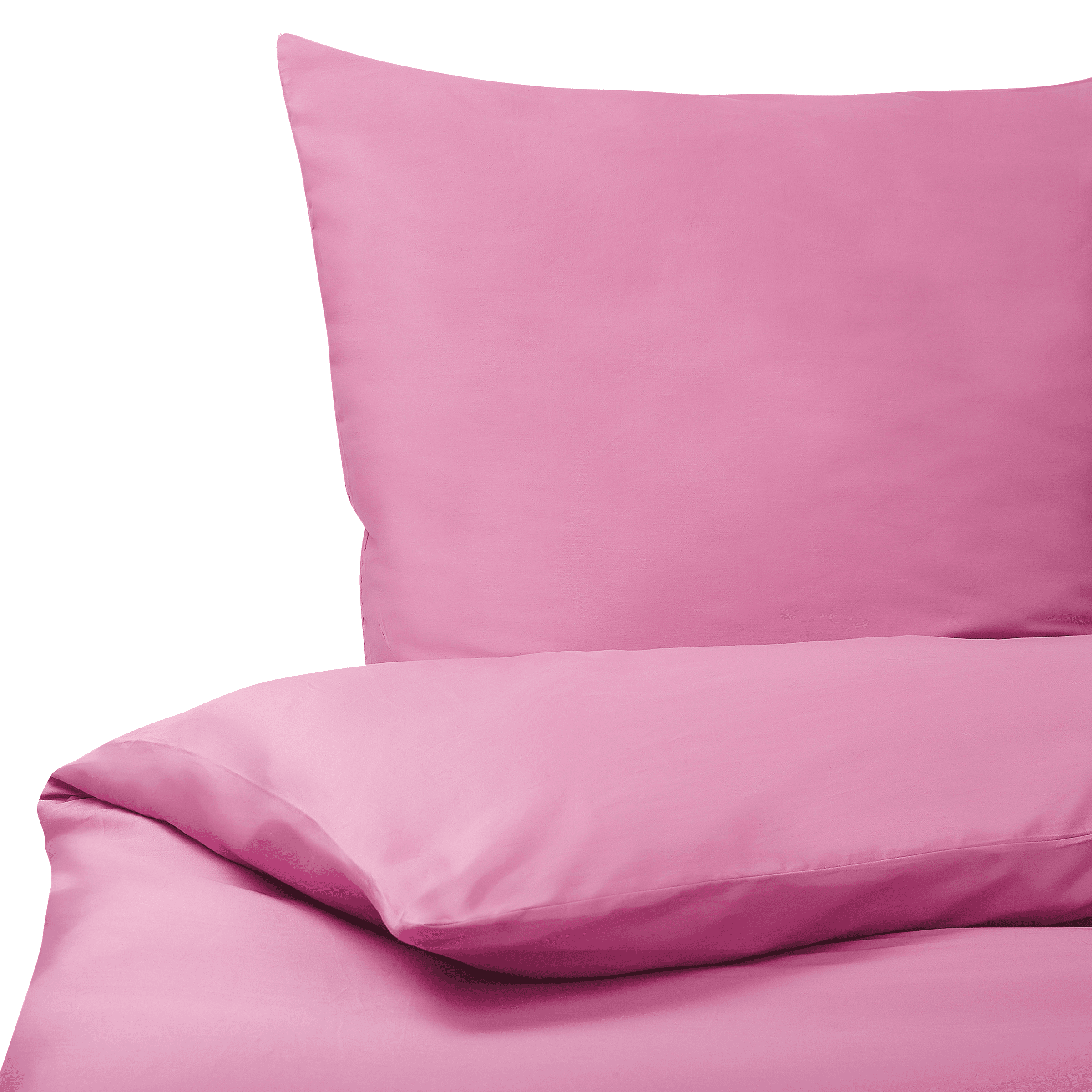 Pussilakanasetti HARMONRIDGE Puuvillasatiini 200 x 220 cm Vaaleanpunainen – Beliani
