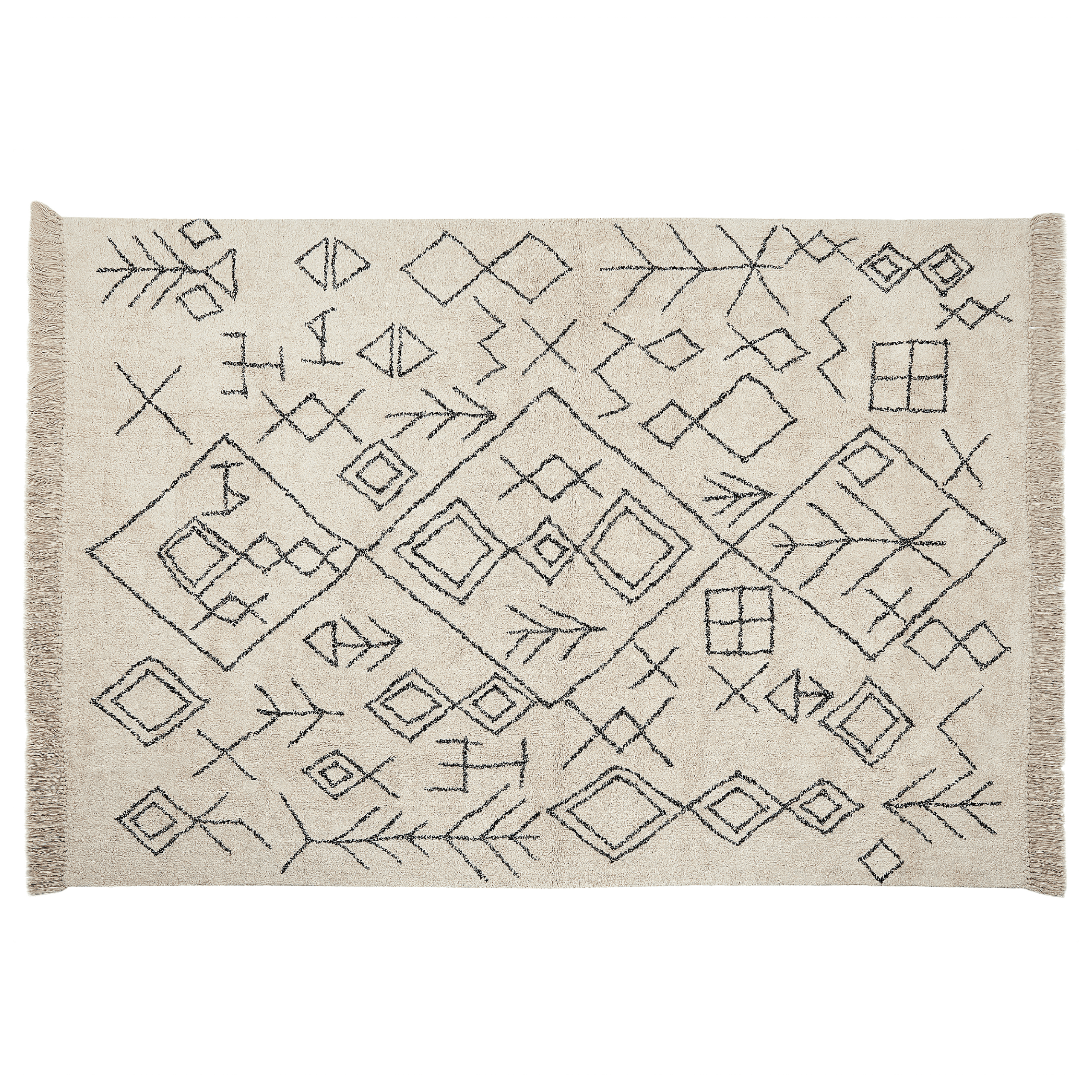 Matto SOMEK Beige 160 x 230 cm puuvilla