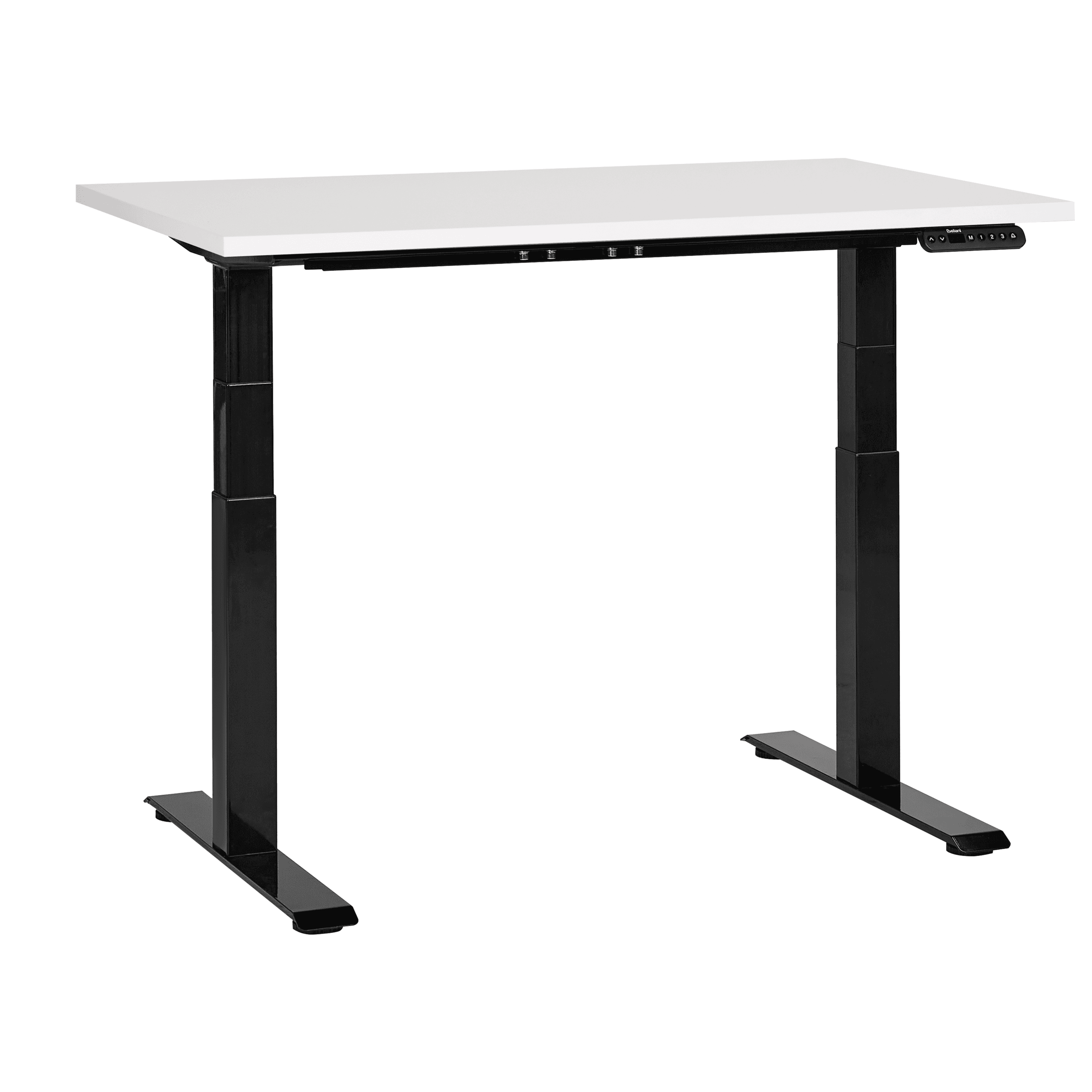 Sähkösäädettävä työpöytä DESTINES Valkoinen/musta 120 cm 72 cm