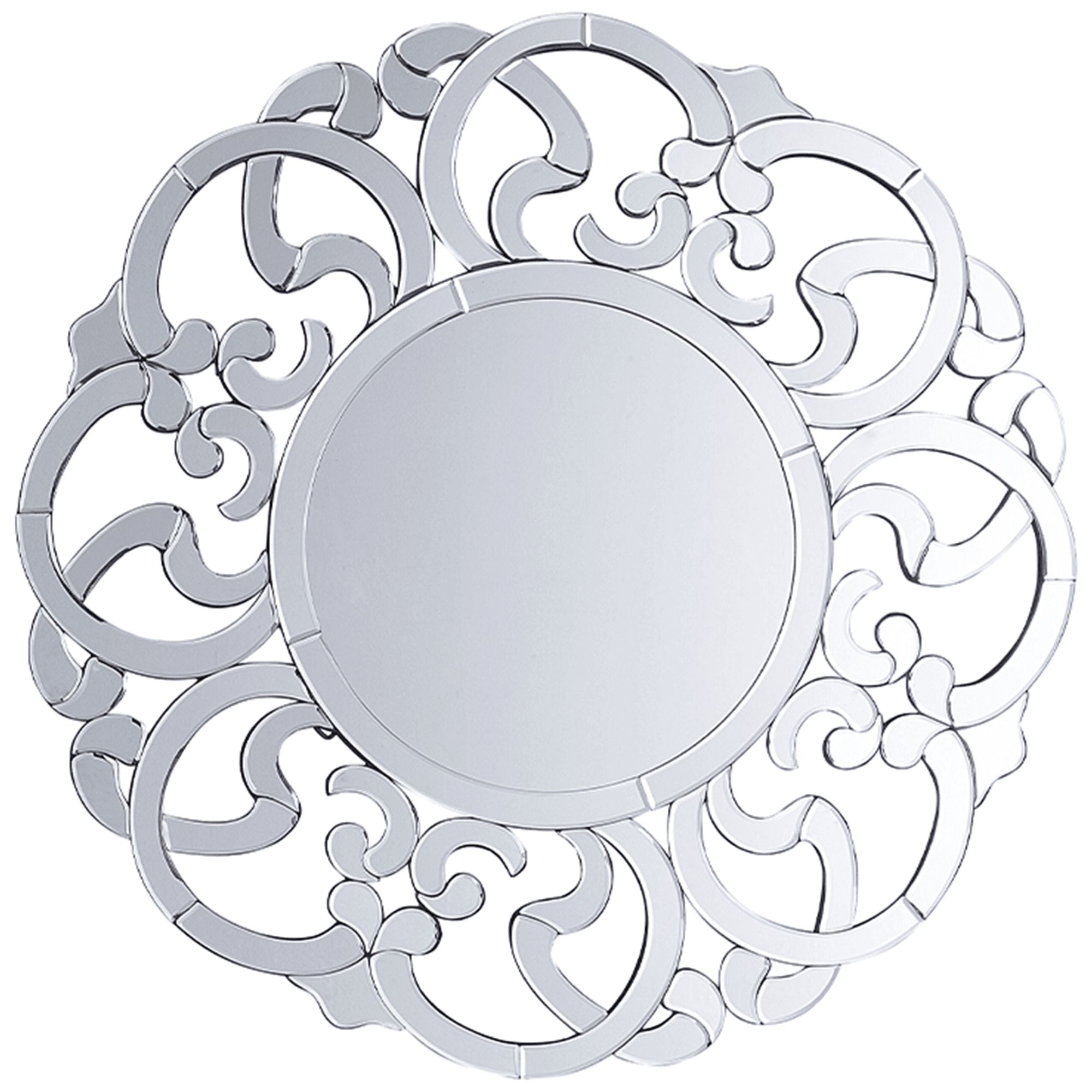 Seinäpeili MORNAIX 70 cm 70 cm Hopea