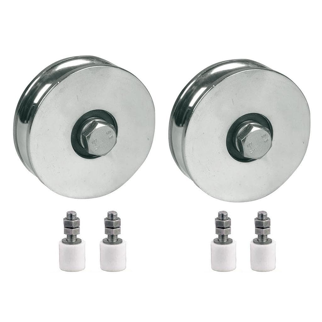 100mm R-urainen pyörä, jossa on 2 BB x2 & 40x60 Gate guide X4 X4 – Parnells