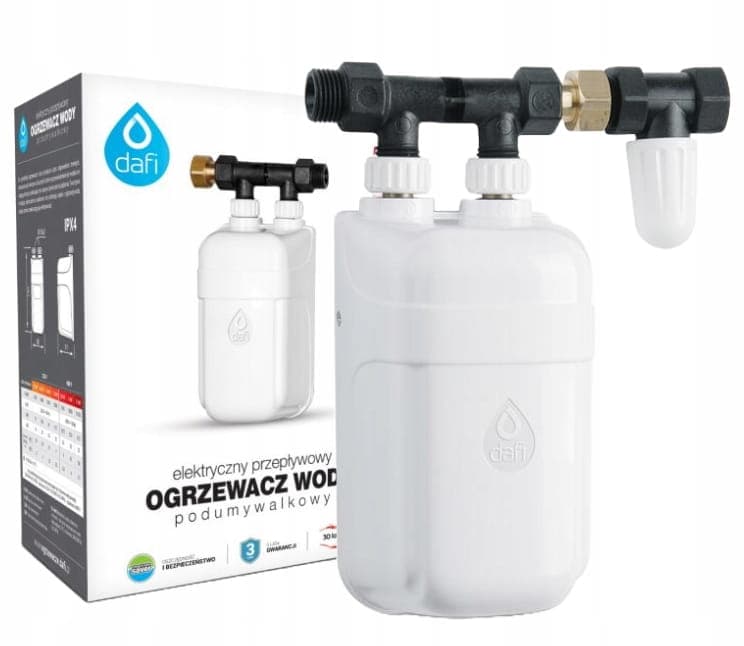 DAFI 3,7 kW sähköinen pesualtaan alla oleva hetkellinen vedenlämmitin