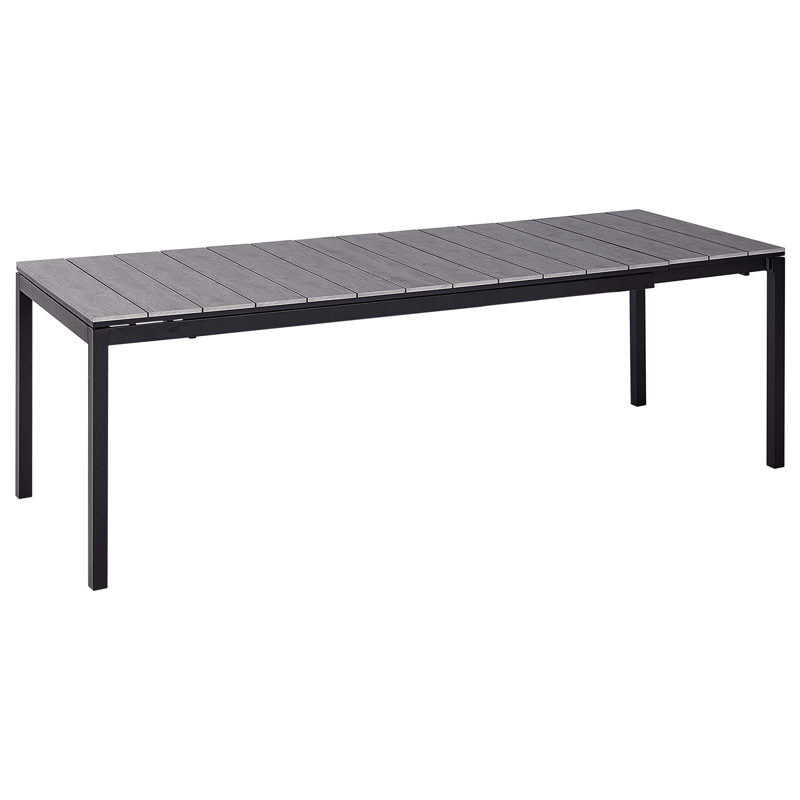 Jatkettava puutarhapöytä TOFANE 198/248 cm 90 cm Harmaa