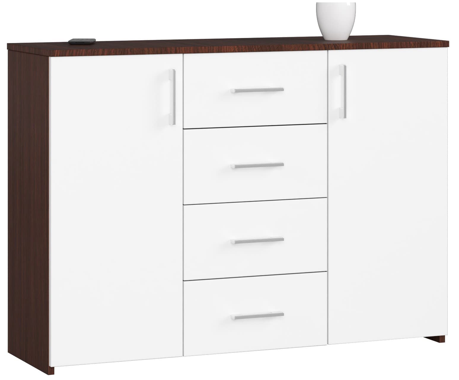 Akord Kaappi Wenge/Valkoinen 110x35x80 – Akord