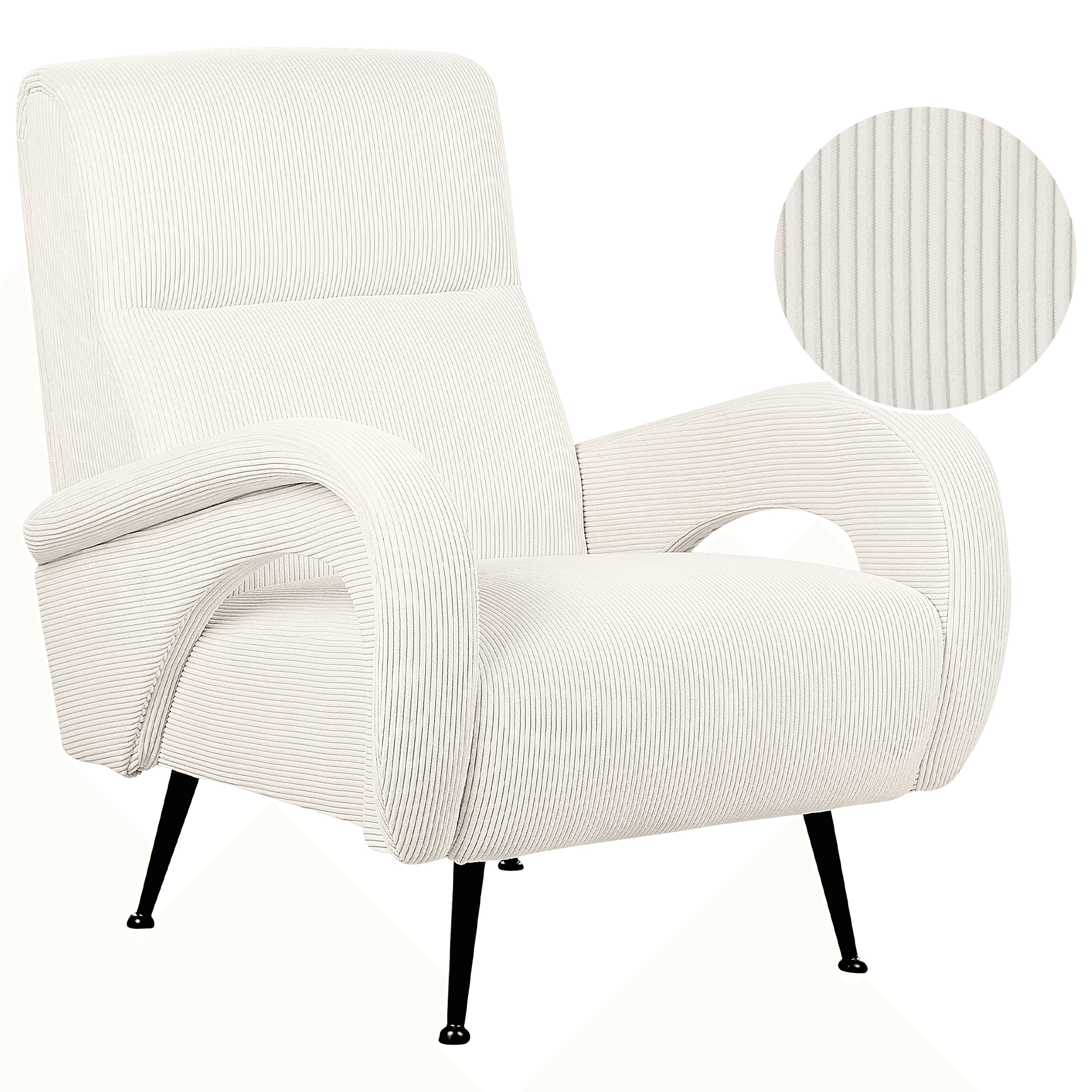 Nojatuoli SVALOV vakosametti Kermanvalkoinen