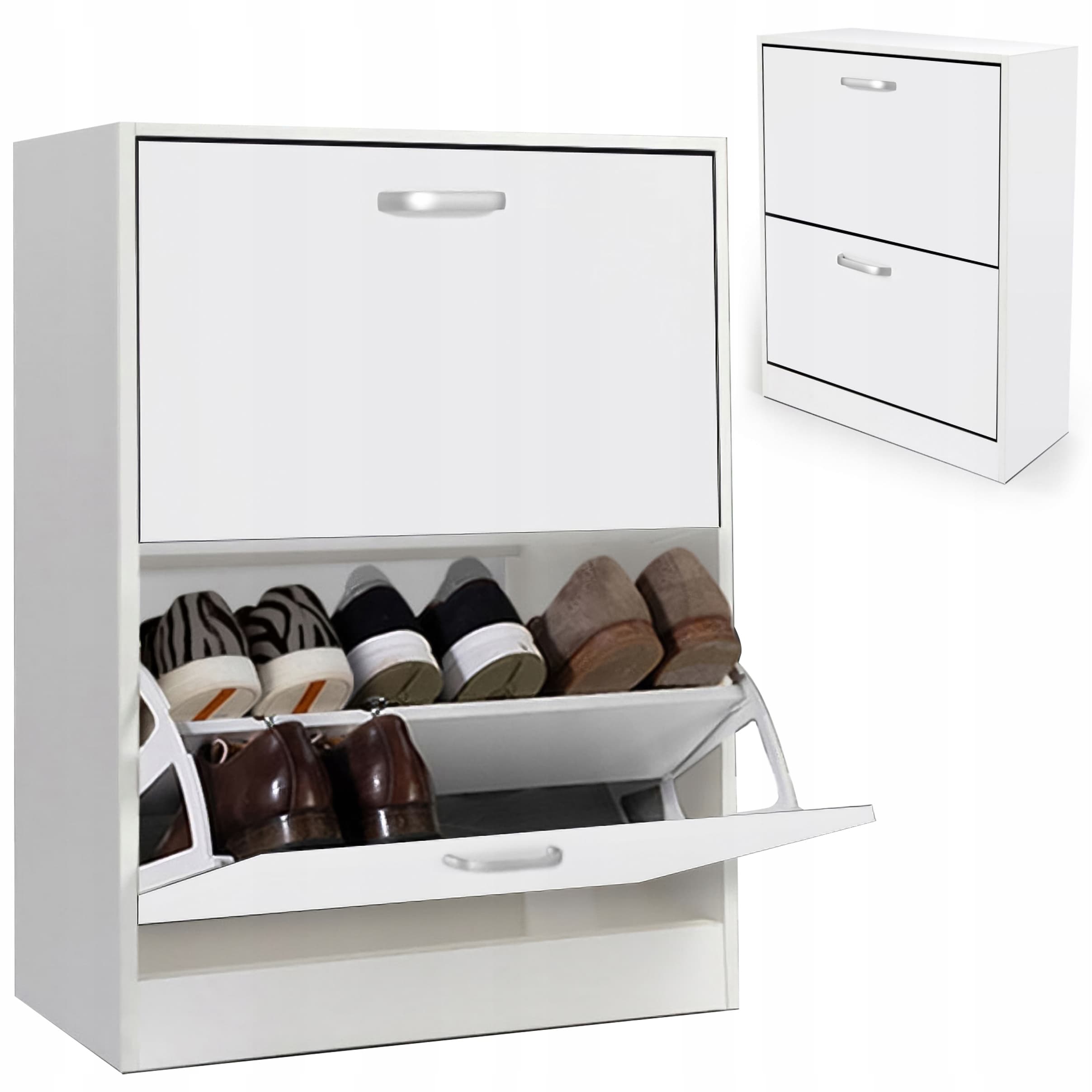 Kenkäkaappi, 2-lokeroinen hylly, KENGÄT, tilava lipasto eteiseen, HYLLY