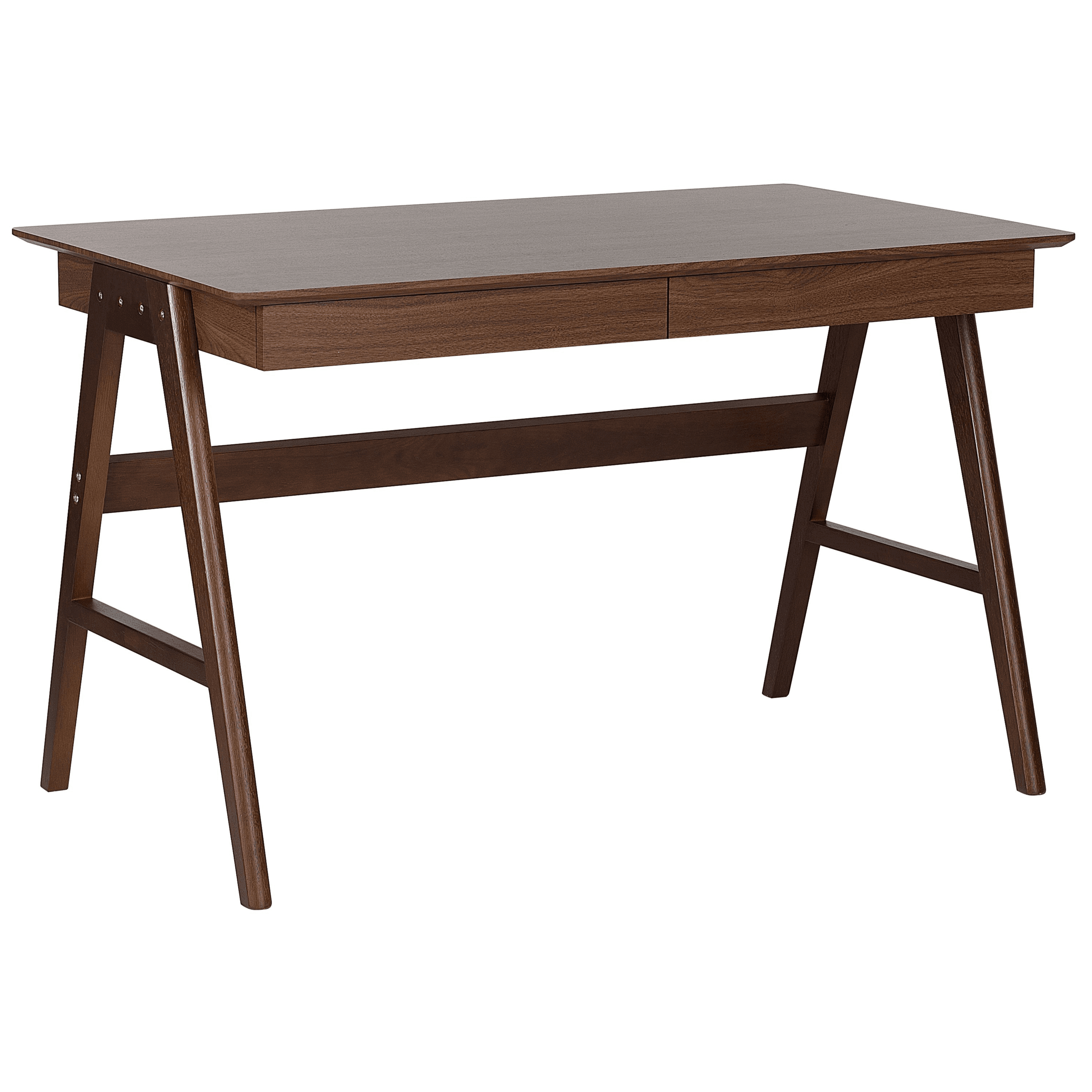 Työpöytä SHESLAY Tummanruskea 120 cm 70 cm säilytystila