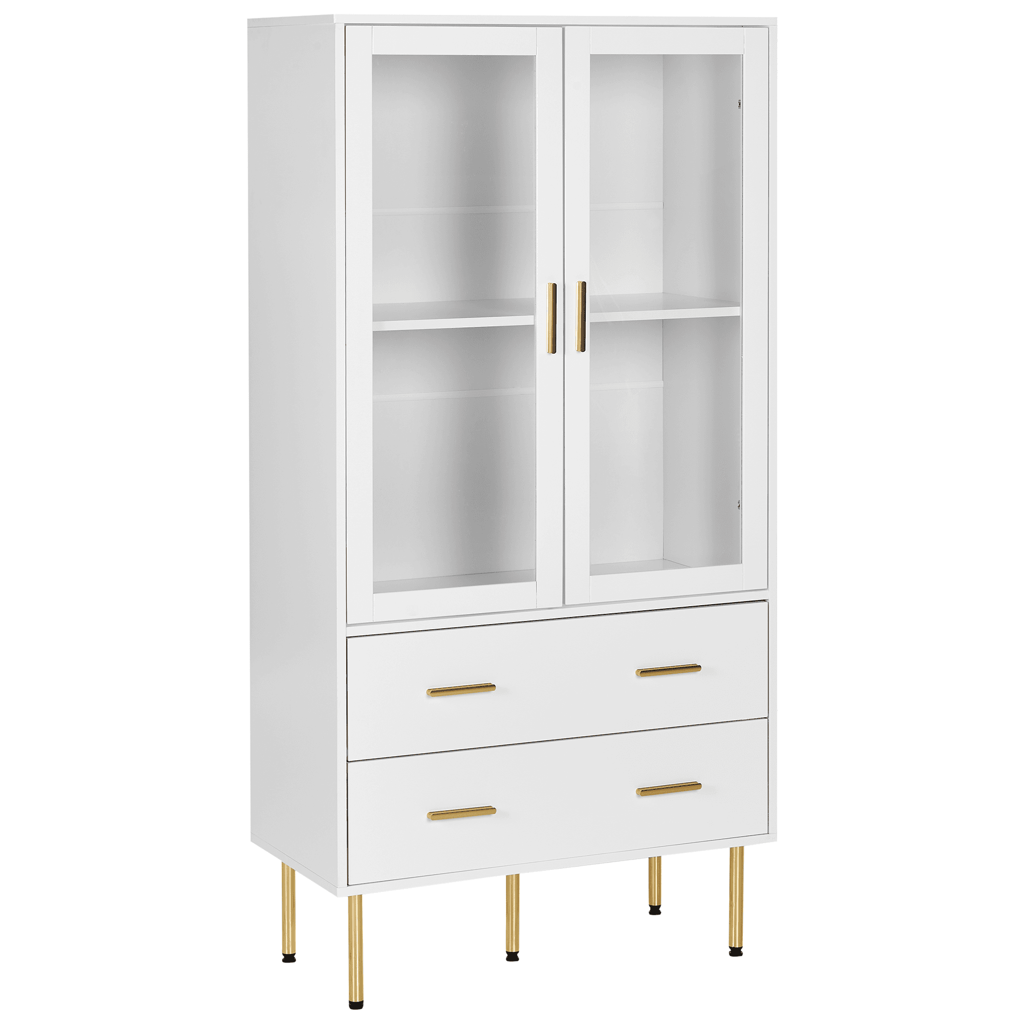 Lasivitriini MILORA 80 cm Valkoinen