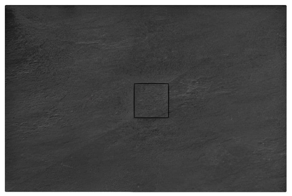 REA suihkuallas STONE 90x120 musta, 120X90X3, 5CM