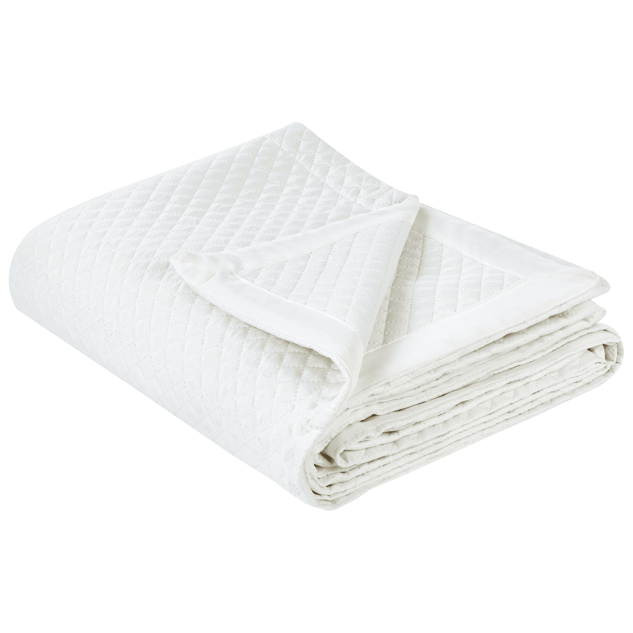 Päiväpeitto NAPE 200 x 220 cm Luonnonvalkoinen – Beliani