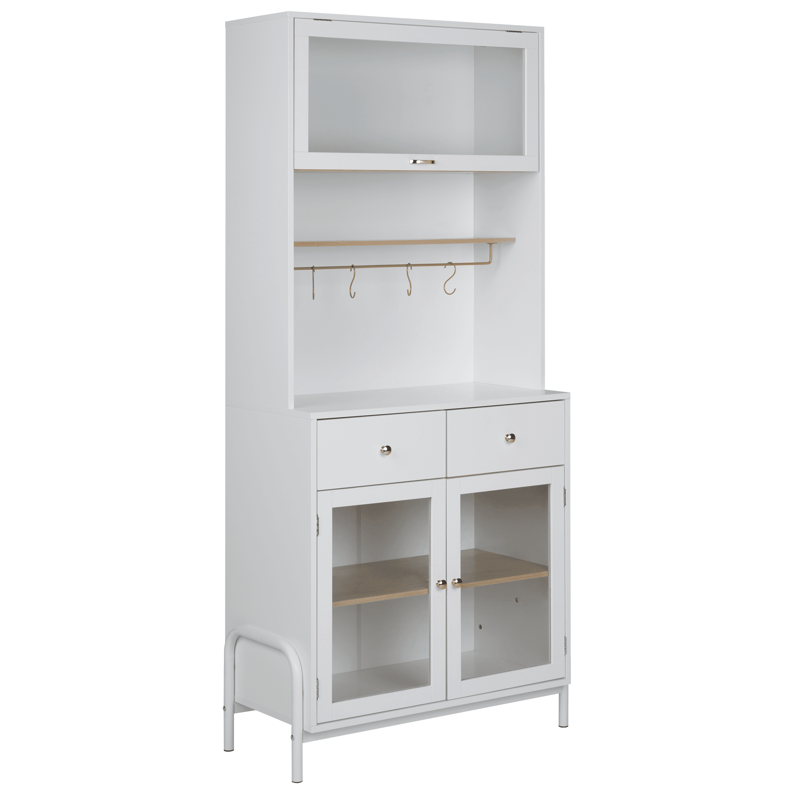Lasivitriini PARLIN 78 cm Valkoinen