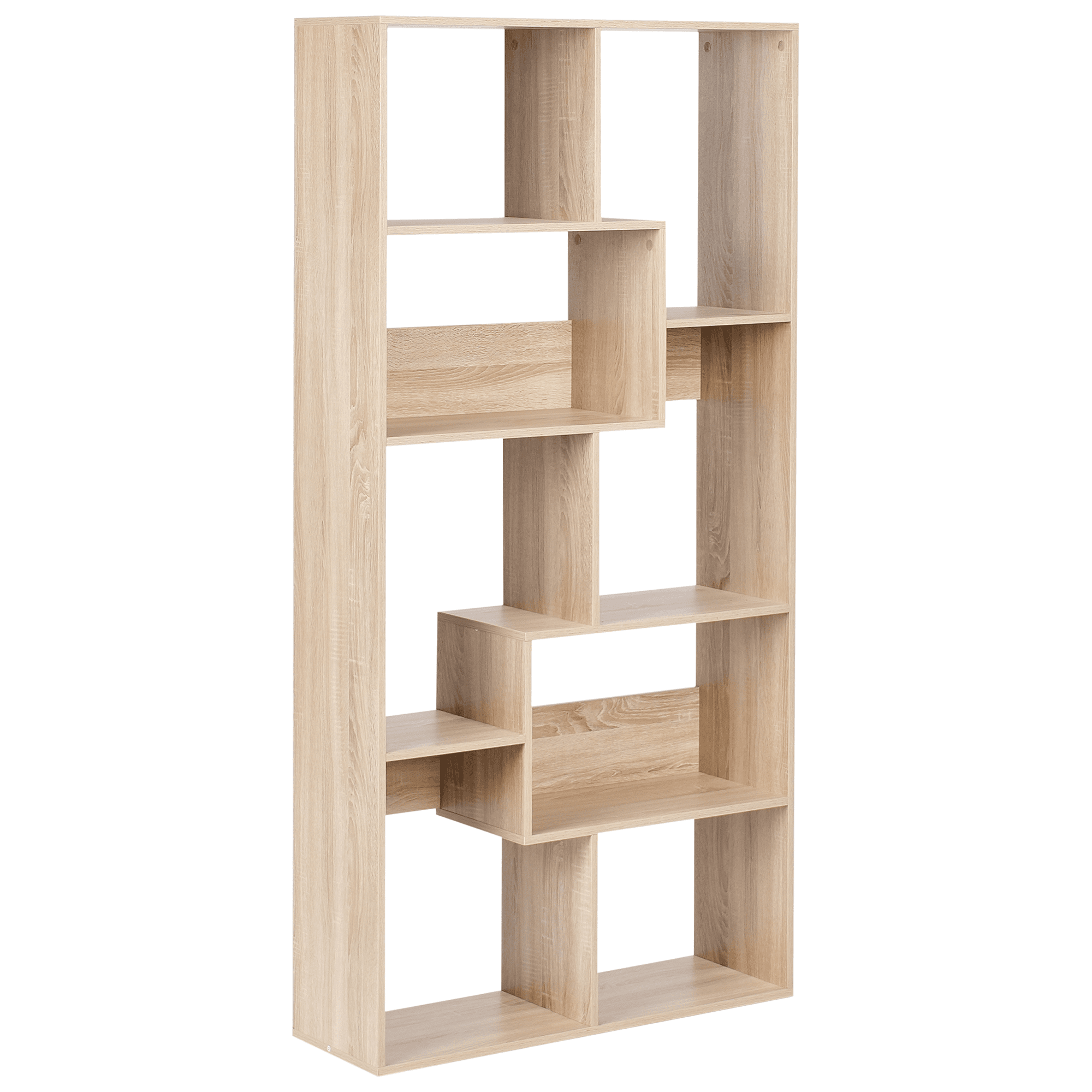 Kirjahylly 6-tasoinen CHATEH 180 cm Vaaleanruskea