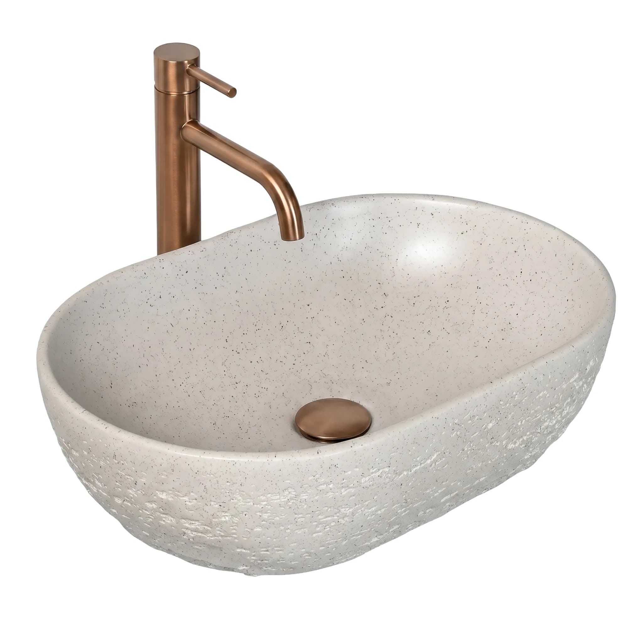 REA Tasolle Asennettava Pesuallas Mira Greige Beige, 37,5X25,5X12Cm