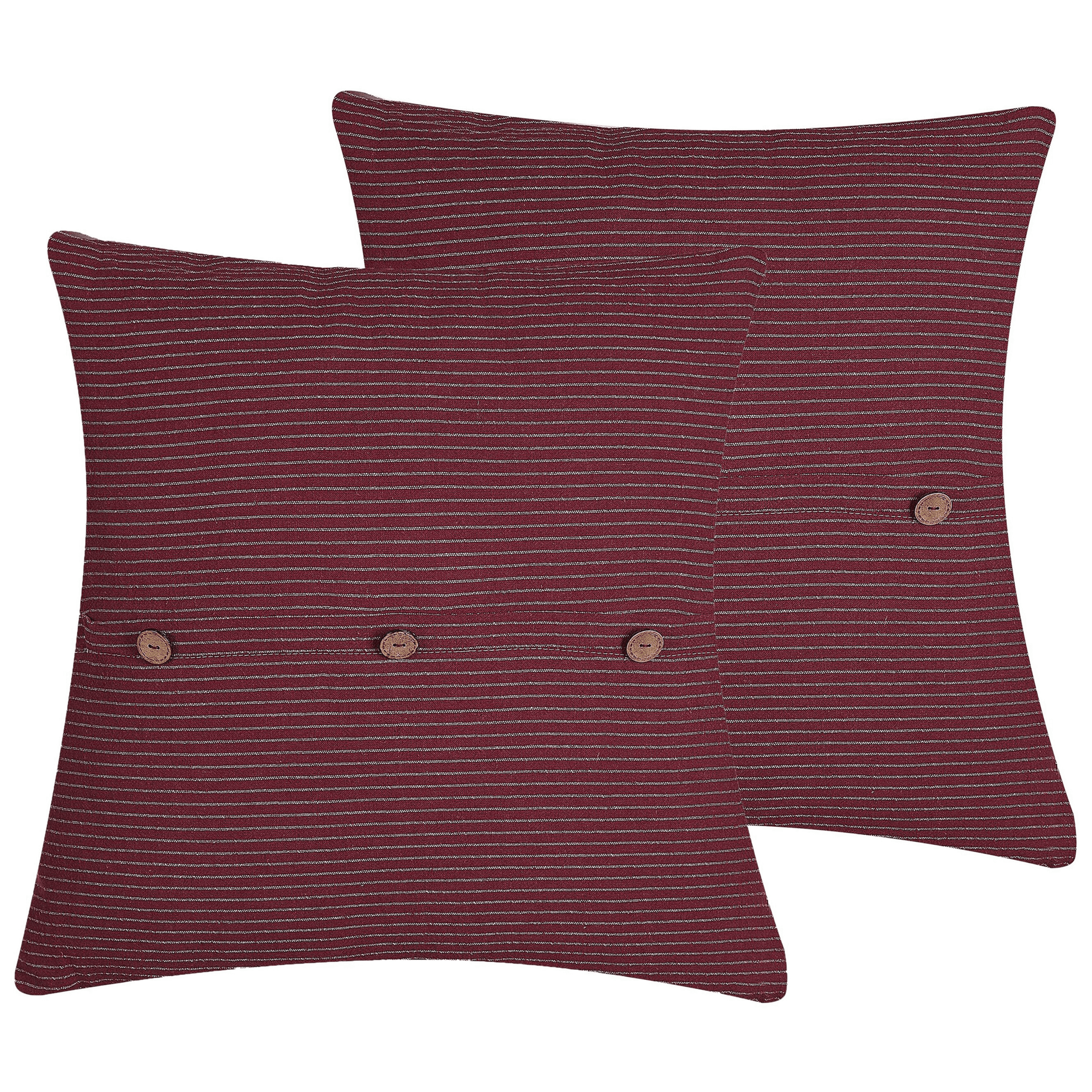 Koristetyynysetti 2 kpl CAMPANULA 43 x 43 cm Punainen Hillitty