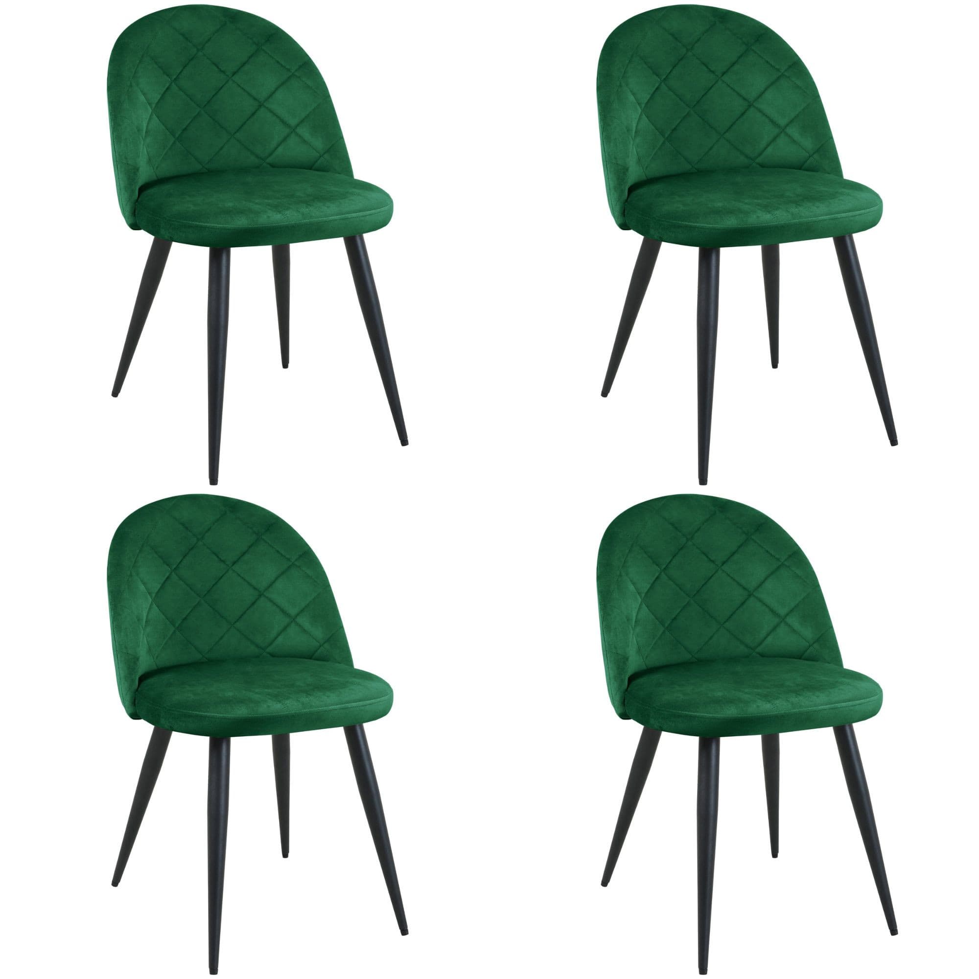 Akord 4 Tuolin setti Pullonvihreä 46x43x48 – Akord