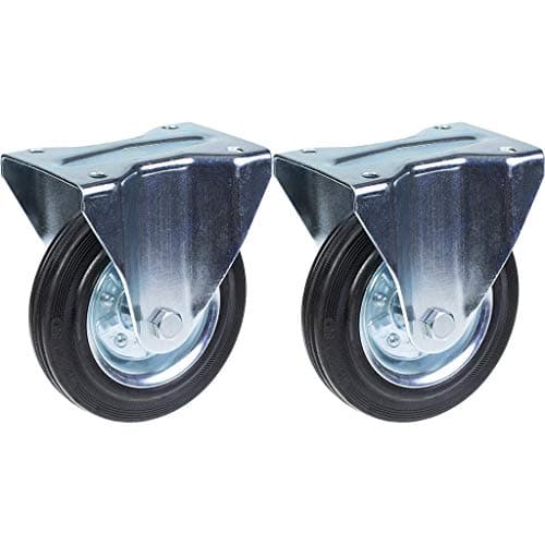 160mm 6 kumirengas, kiinteä, vahva 300kg kantavuus, 2 kpl:n sarja. – Parnells