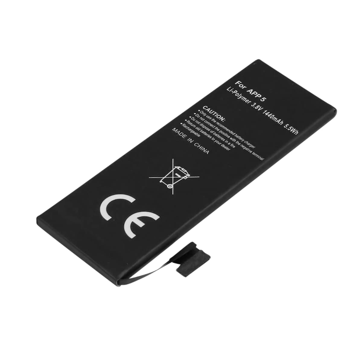 Akku iPhone 5 -malliin Li-polymeeri 3.8V 1440mAh 5.5Wh – Avizar
