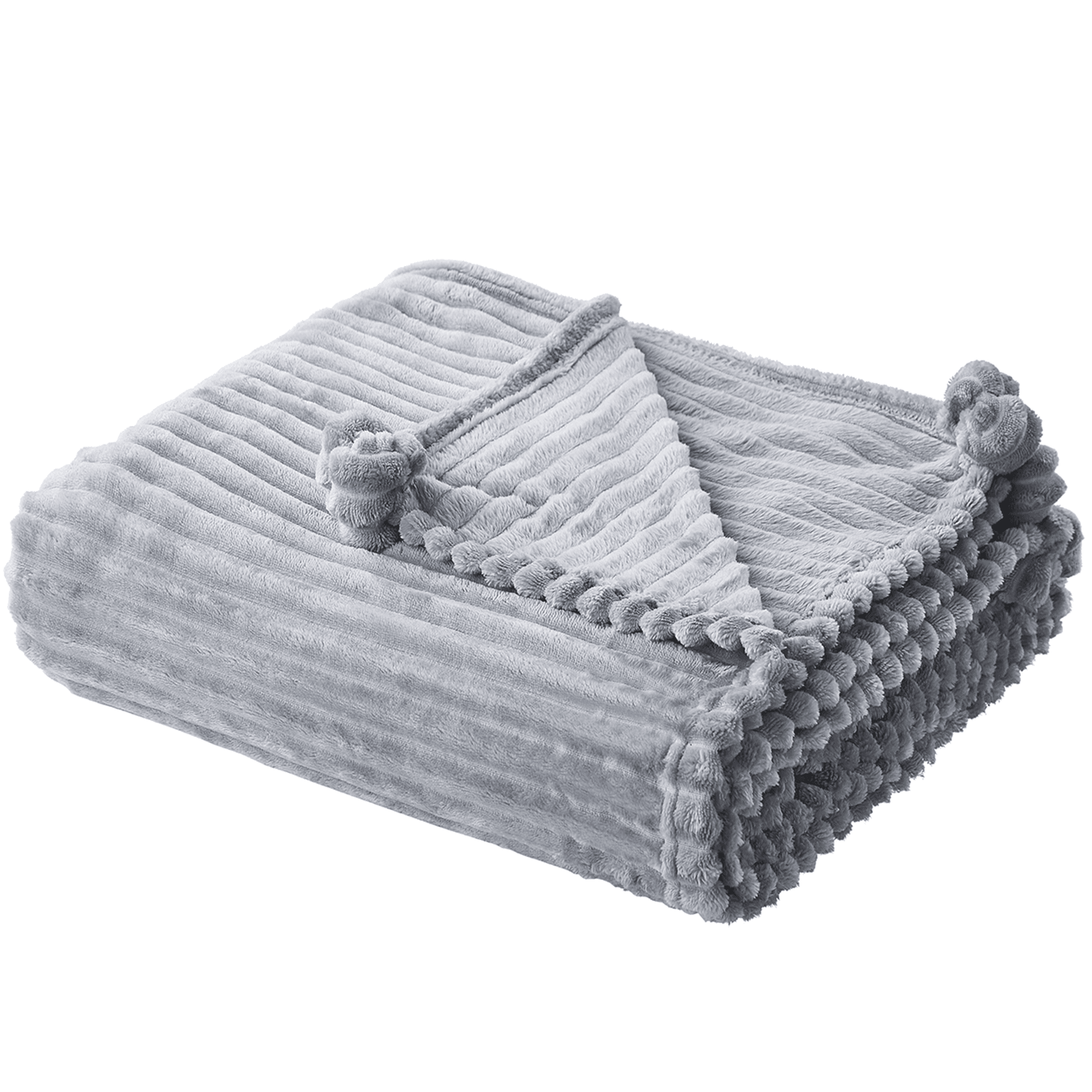 Torkkupeitto KAWERI 150 x 200 cm Harmaa – Beliani