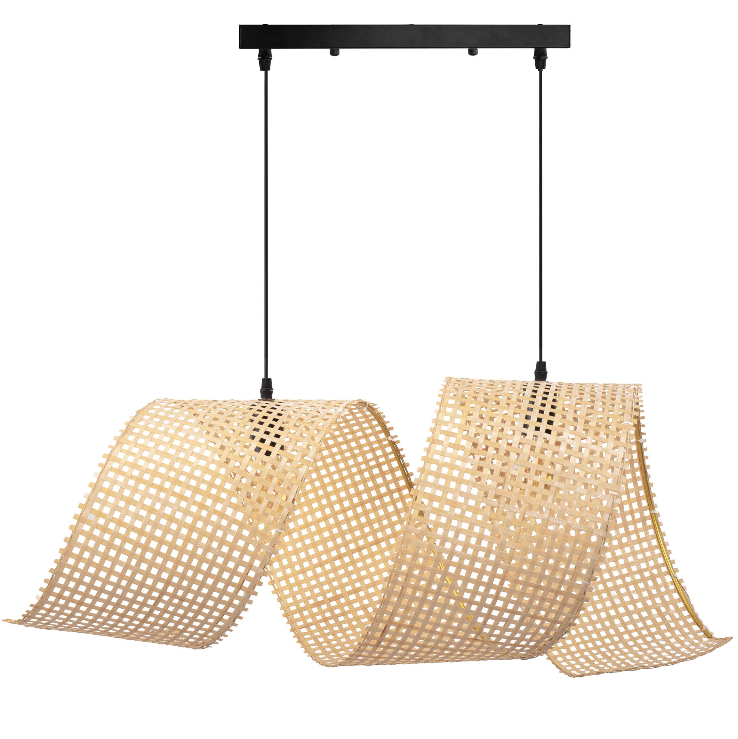 TOOLIGHT riippuva kattovalaisin APP1644-2CP SPIRAL BOHO beige, 85x30x80cm