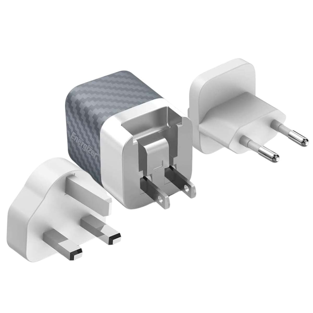 3.0 GaN -verkkovirtalaturi 4A USB ja USB-C 38W monipistorasia EU / UK / US
