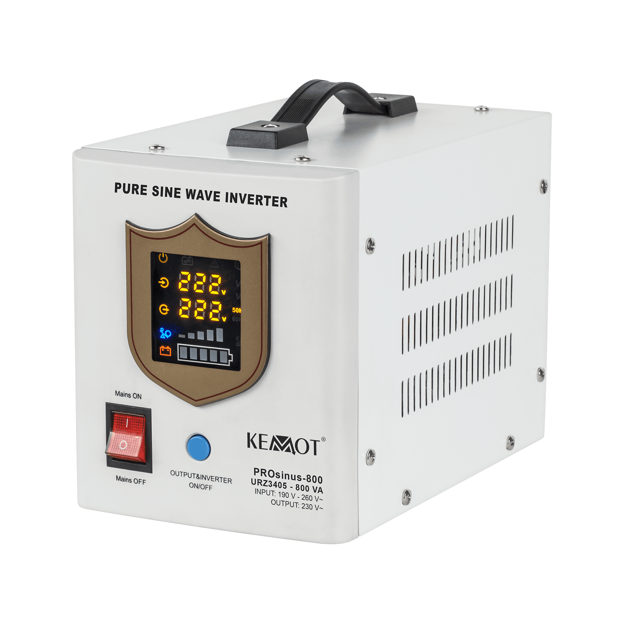 Kemot PROsinus 800 12V/230V UPS-hätävirtalähde